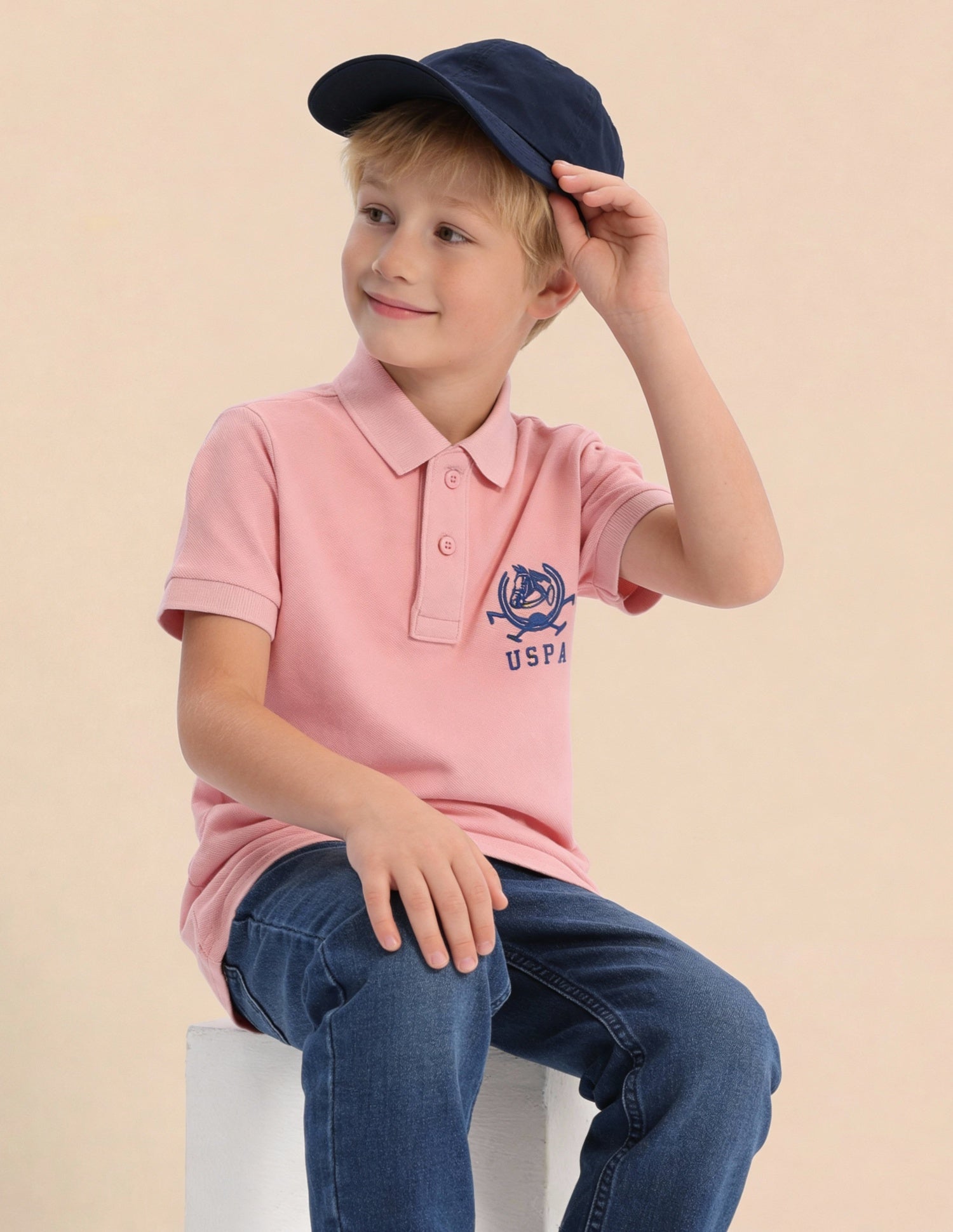 Boys Pure Cotton Polo Shirt