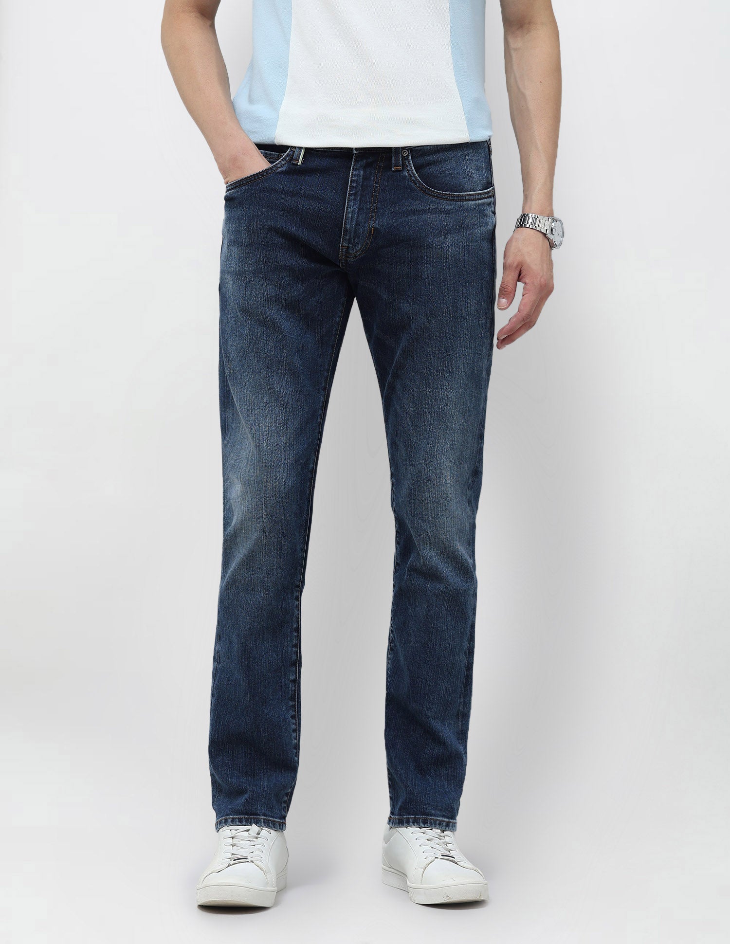 Brandon Slim-Tapered Fit Blue Jeans