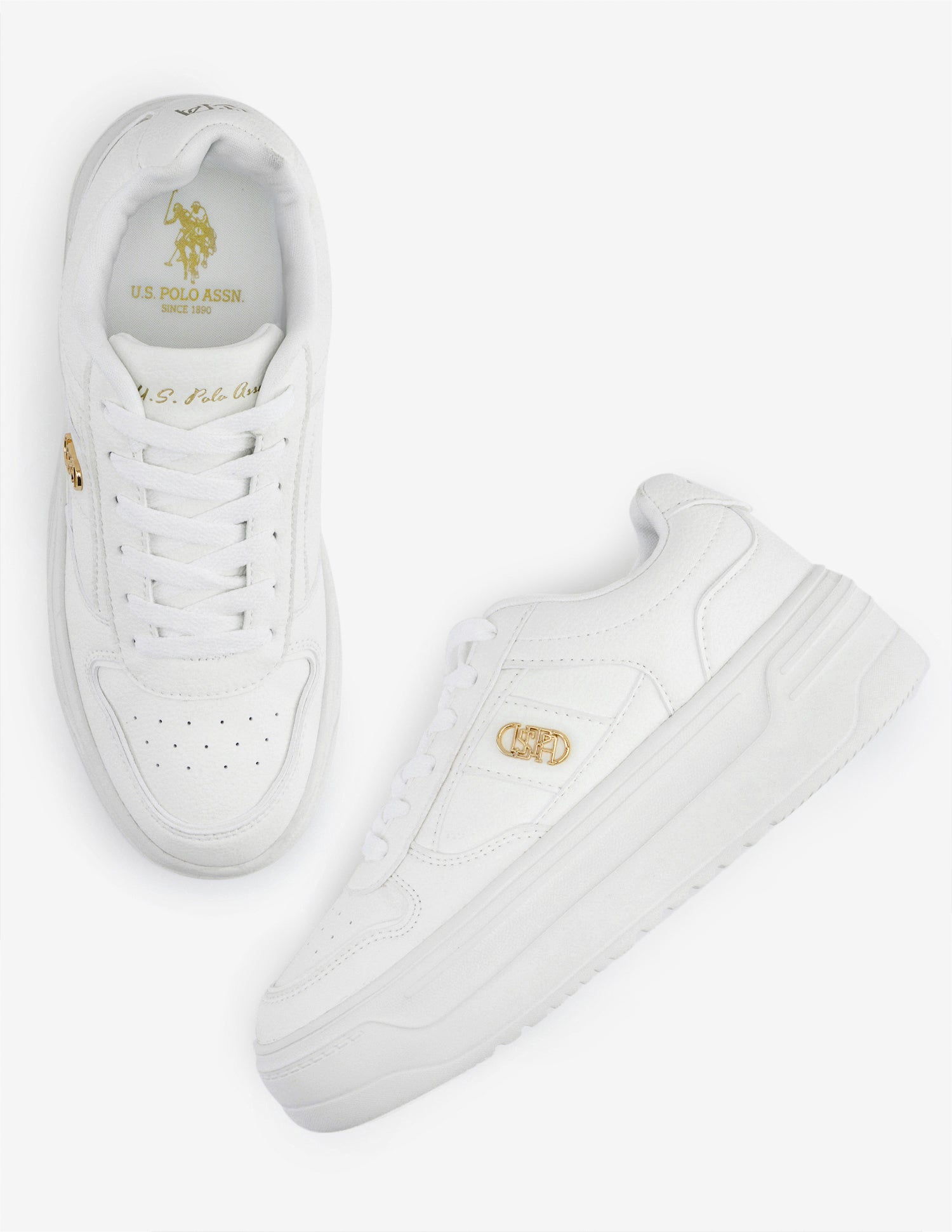 Aveline Round Toe Sneakers White - U.S. Polo Assn. India | Large