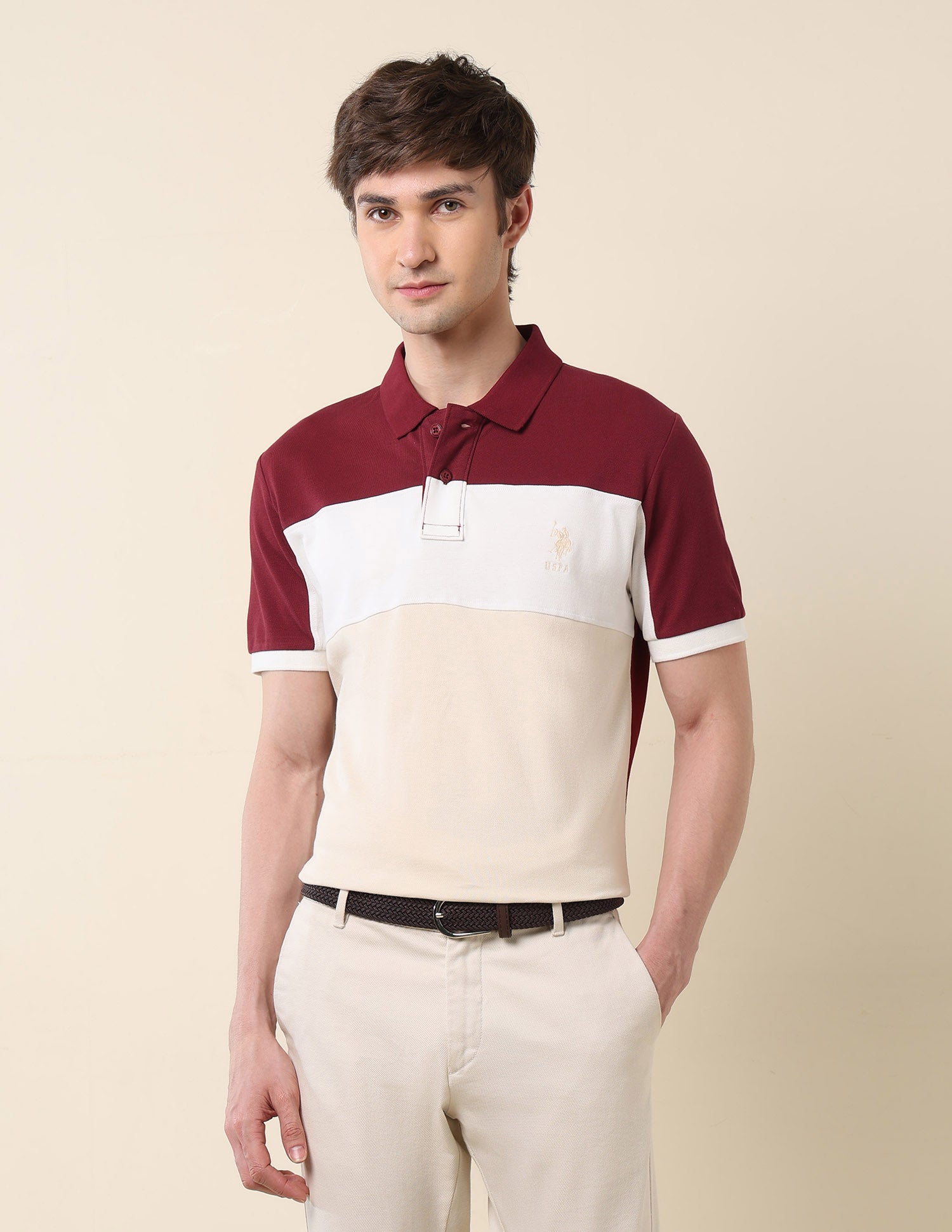 Colourblocked Classic Polo Shirt