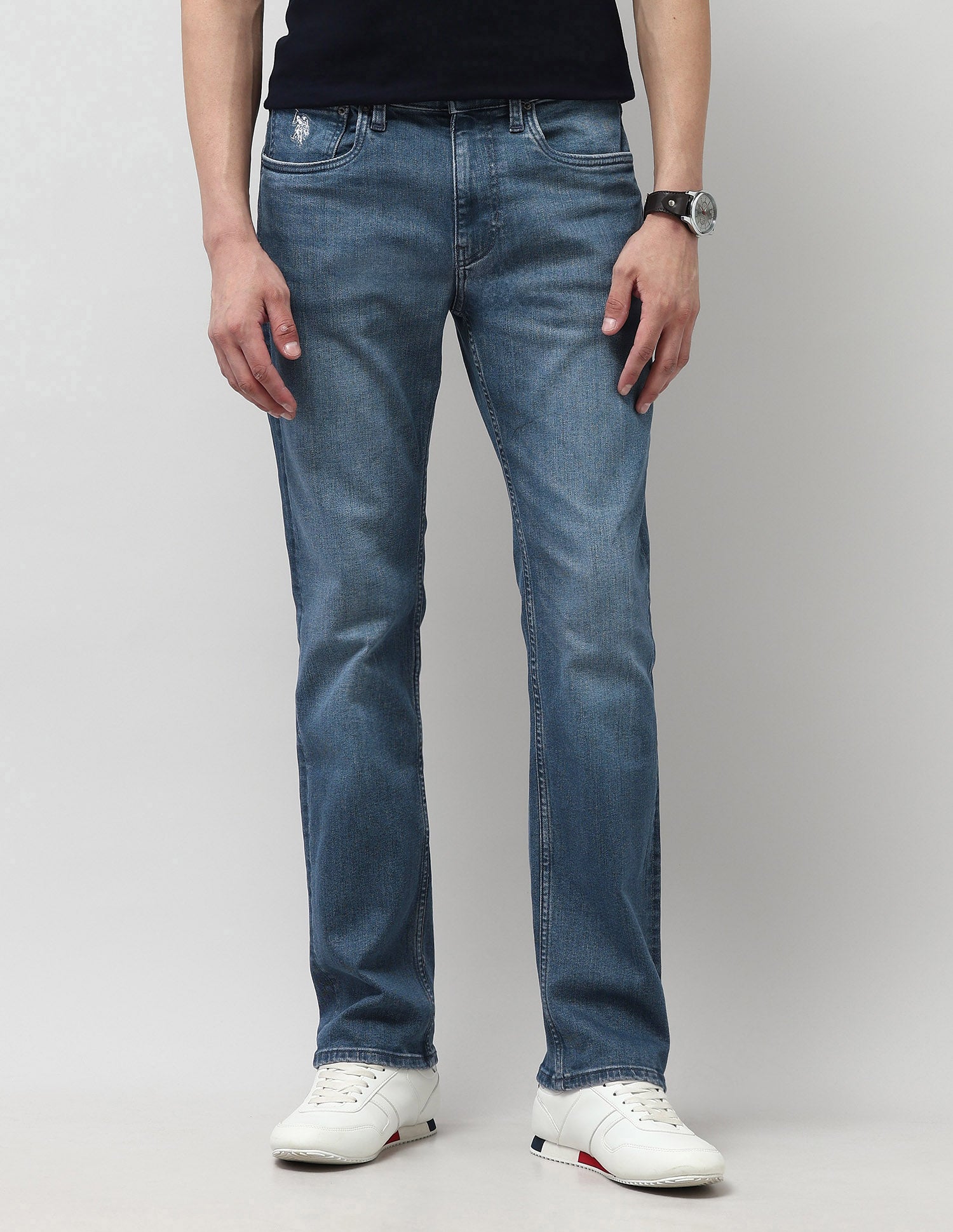 Harold Slim Straight Fit Blue Jeans
