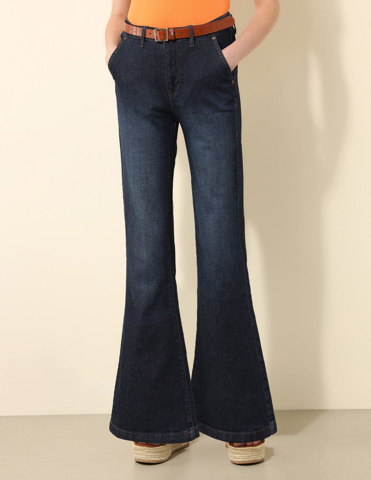 High Rise Flared Fit Jeans