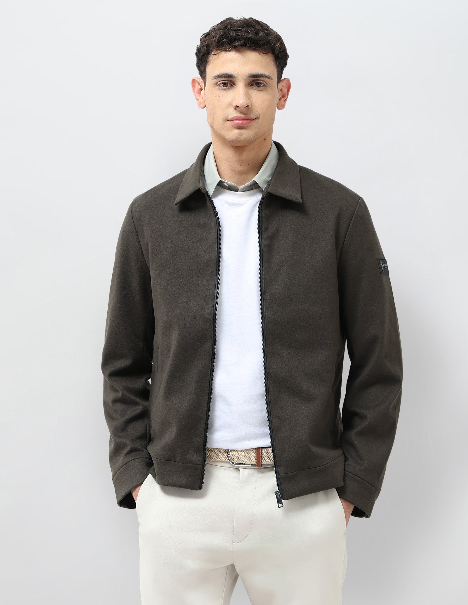 Solid Regular Fit Jacket