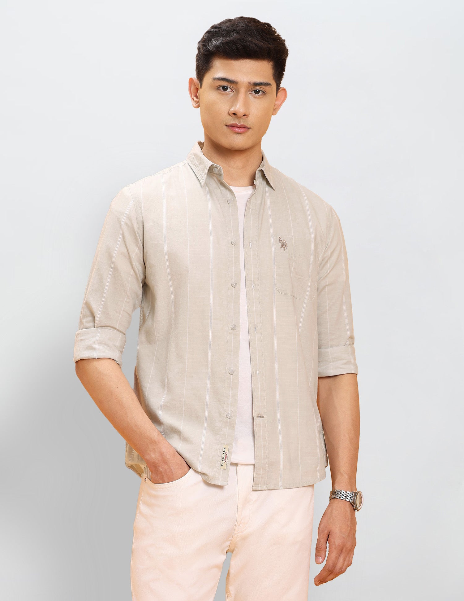 Vertical Striped Pure Cotton Shirt