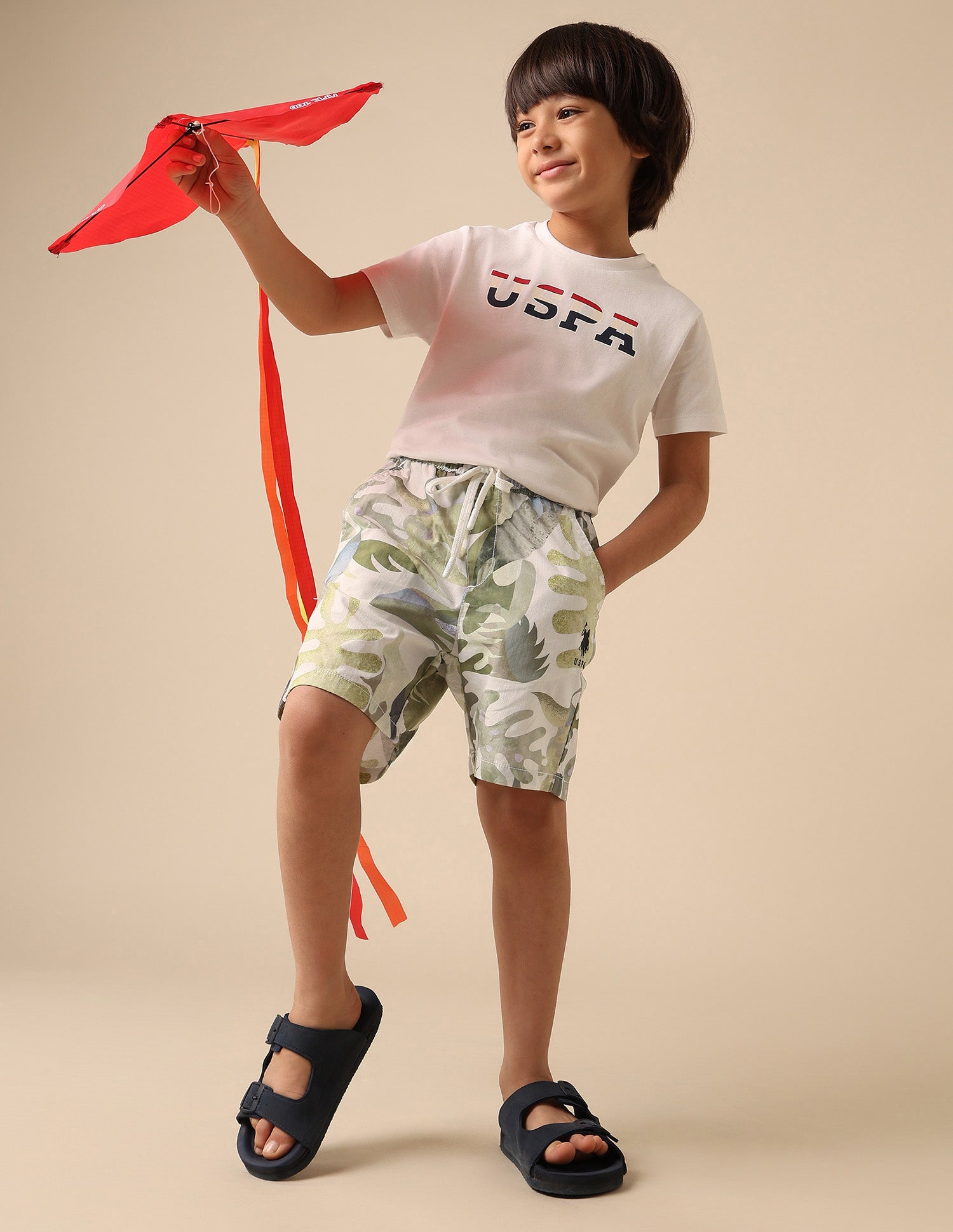 Boys Pure Cotton Tropical Printed Shorts