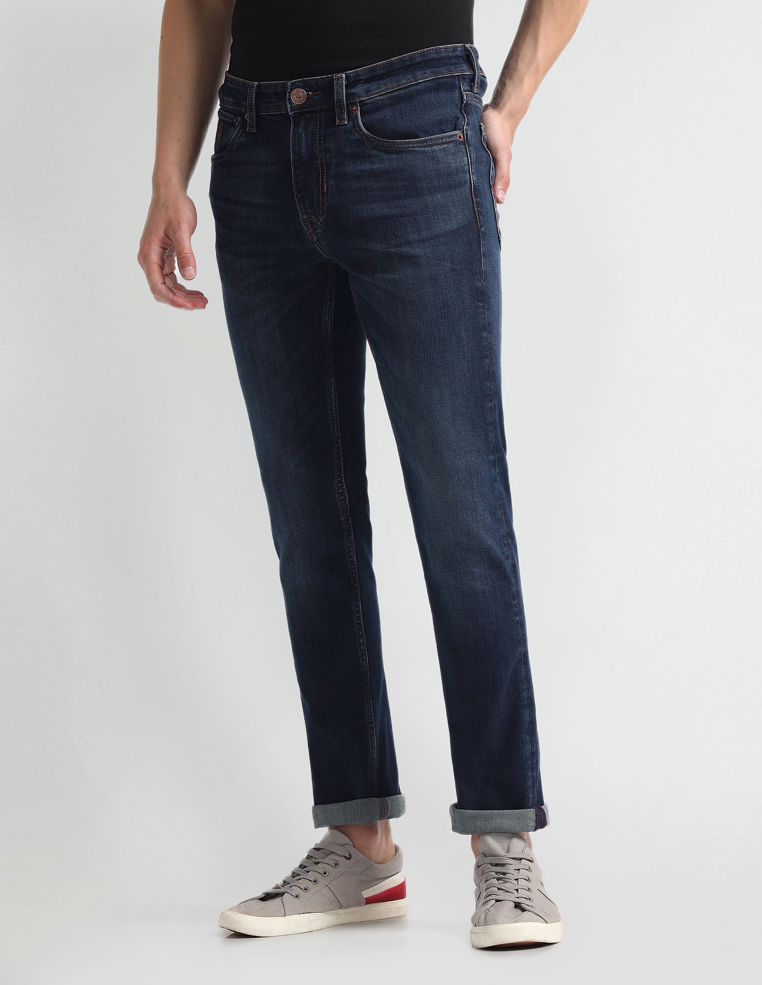 Regallo Skinny Fit Blue Jeans Blue - U.S. Polo Assn. India | Large