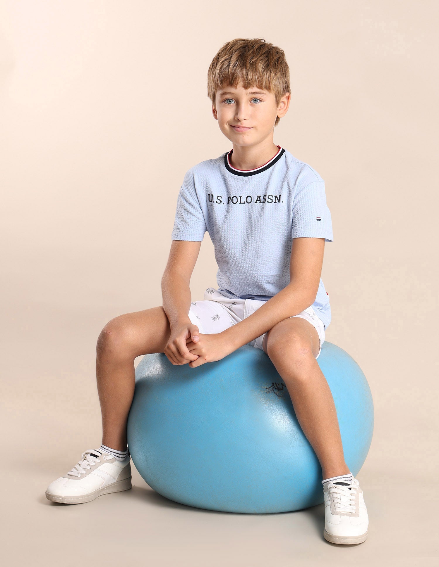 Boys Brand Printed Regular Fit T-Shirt