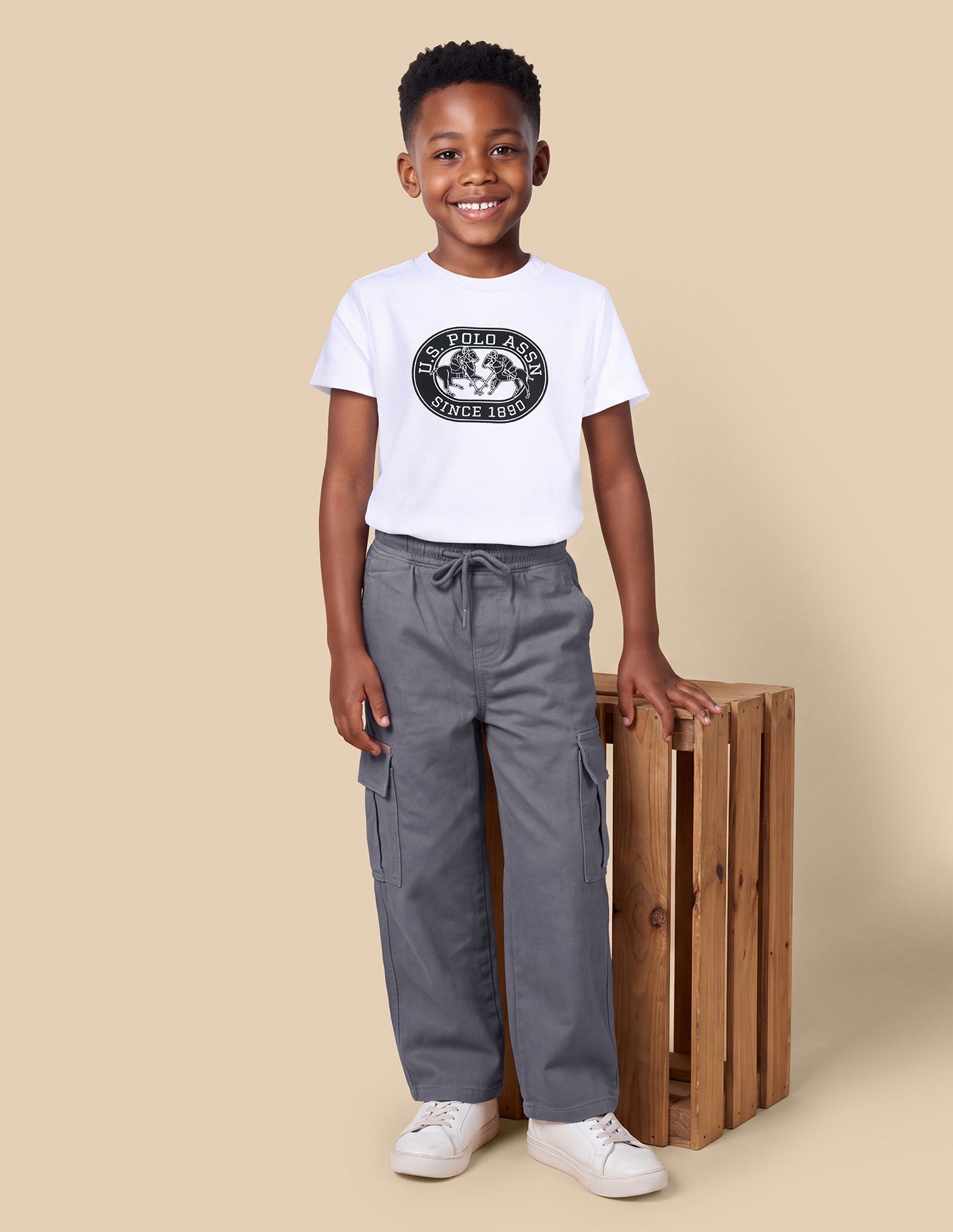Baggy Fit Grey Cargo Jeans