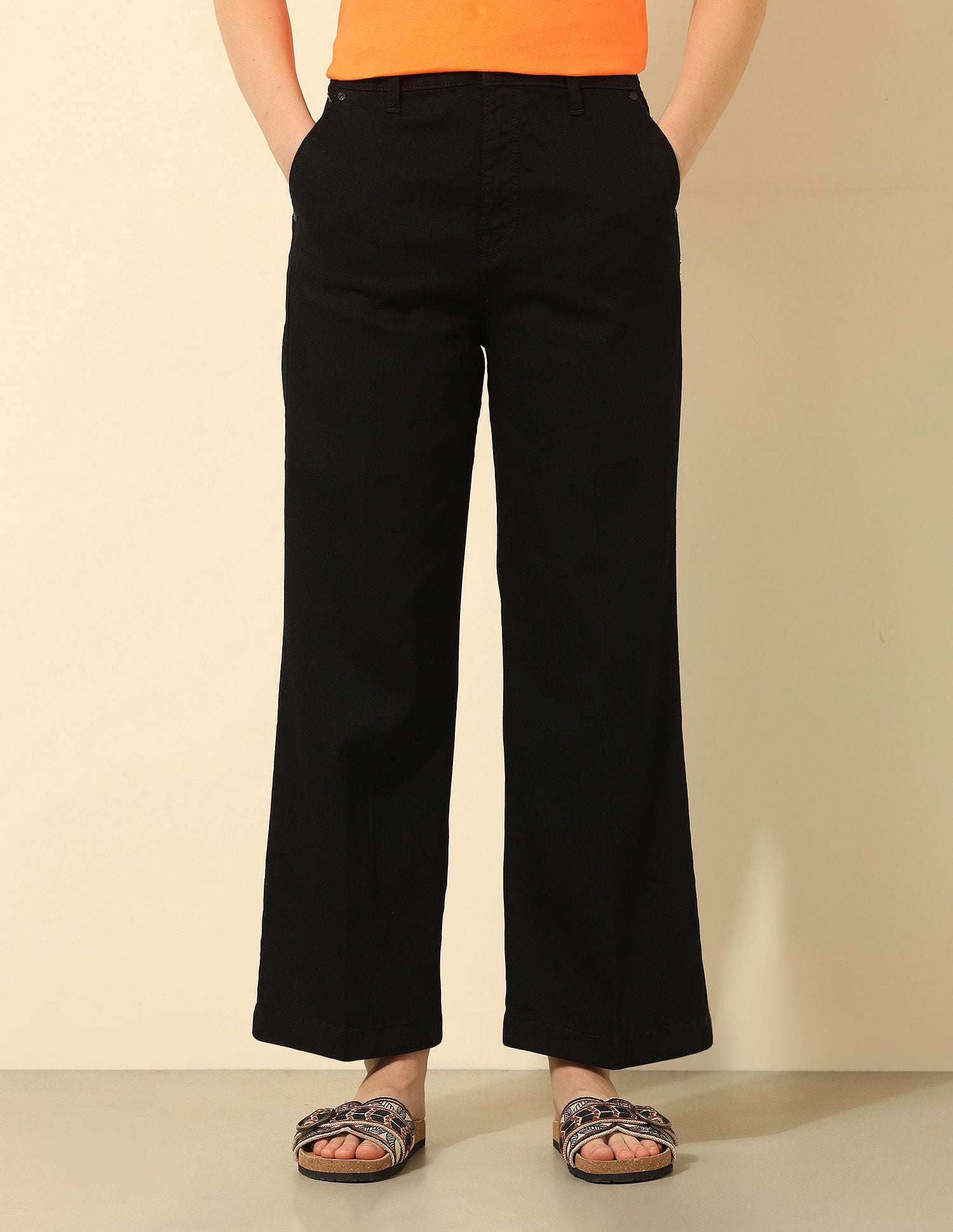High Rise Wide Leg Jeans