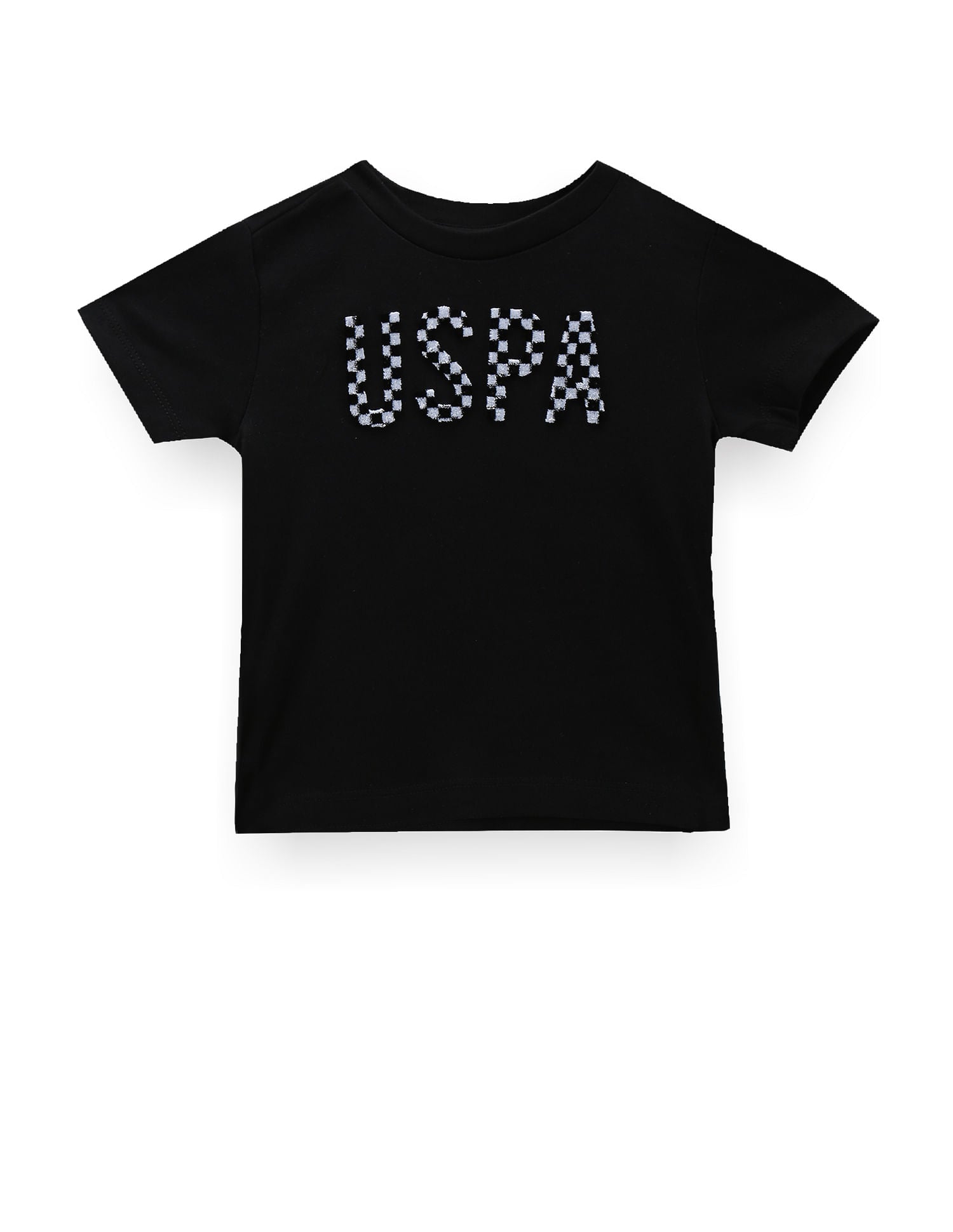 Boys Pure Cotton T-Shirt Black - U.S. Polo Assn. India | Large