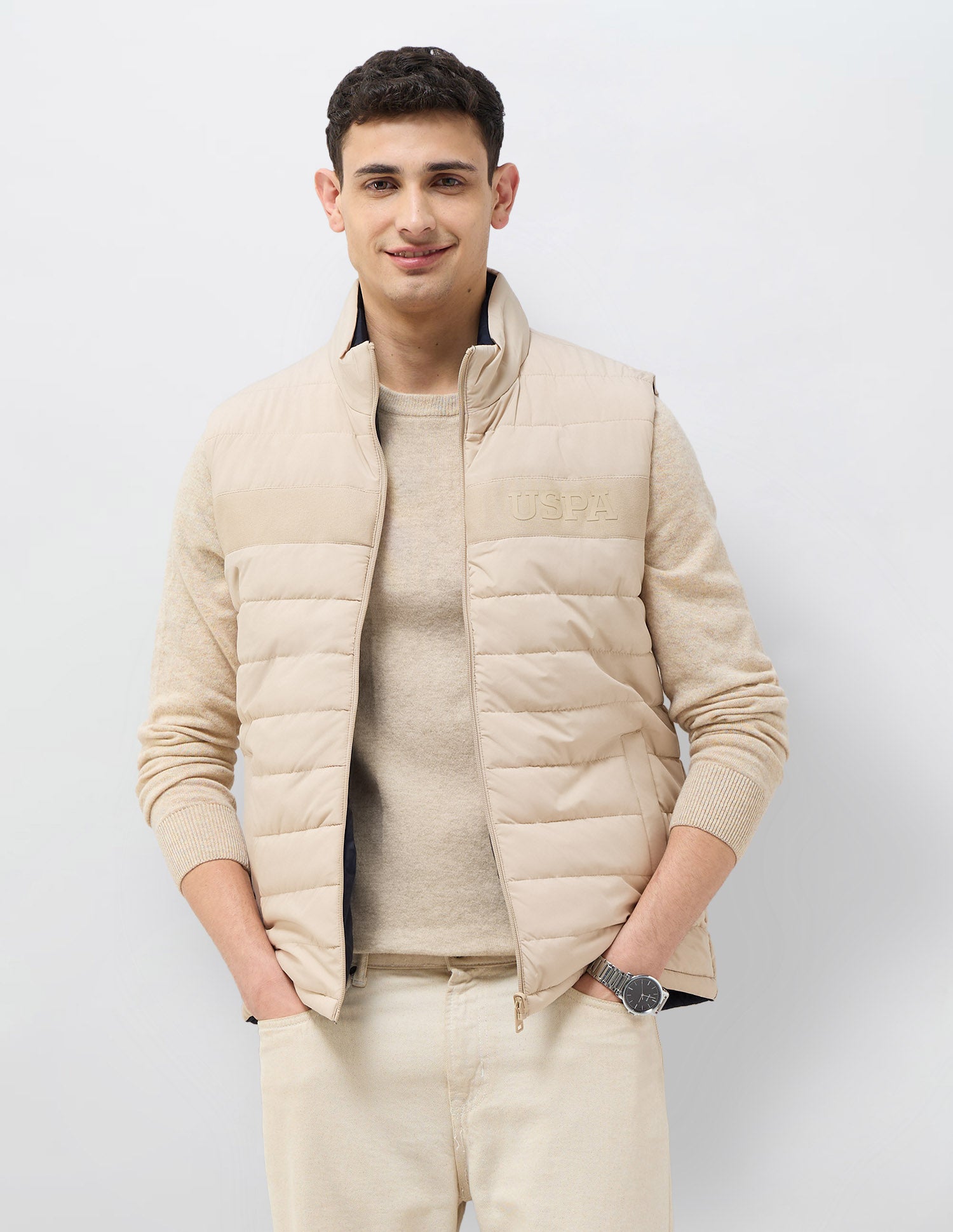 Solid Regular Fit Reversible Jacket