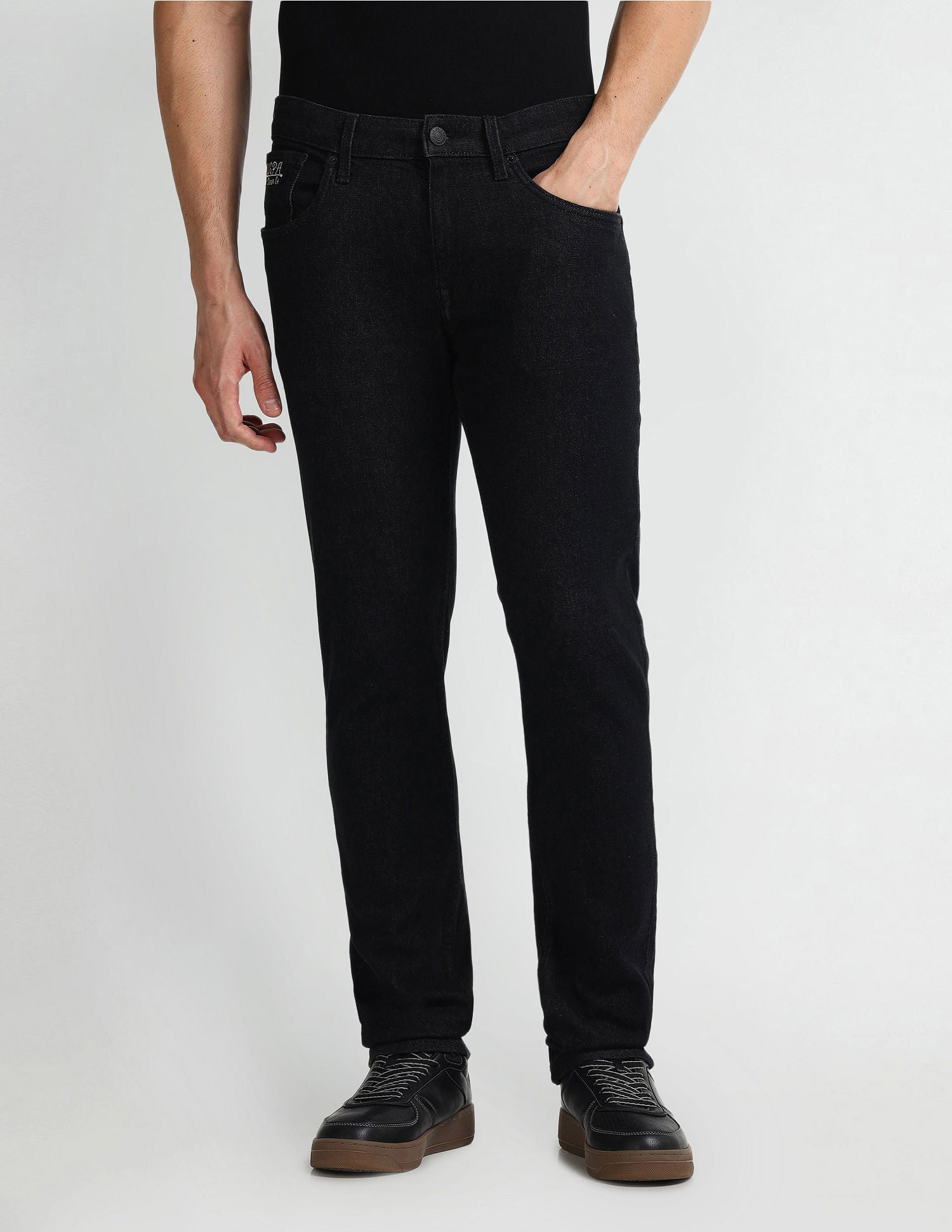 Brandon Slim Tapered Black Jeans Black - U.S. Polo Assn. India | Large