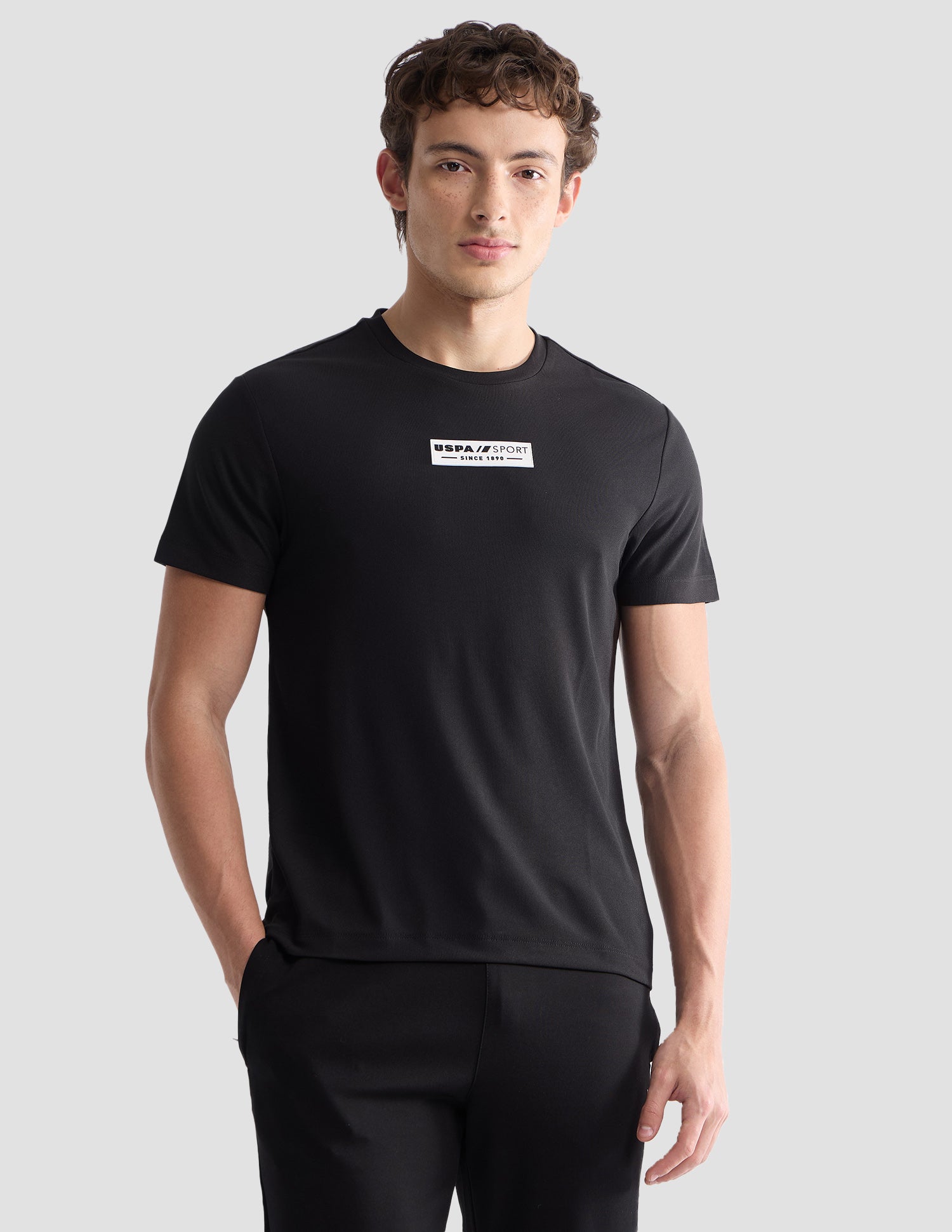Solid Slim Fit Active T-Shirt