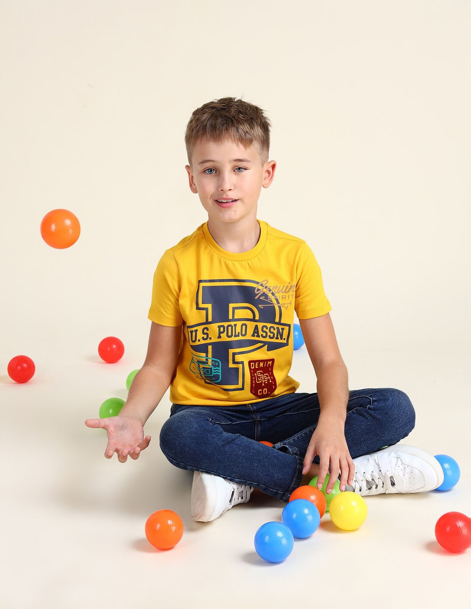 Boys Brand Regular Fit T-Shirt