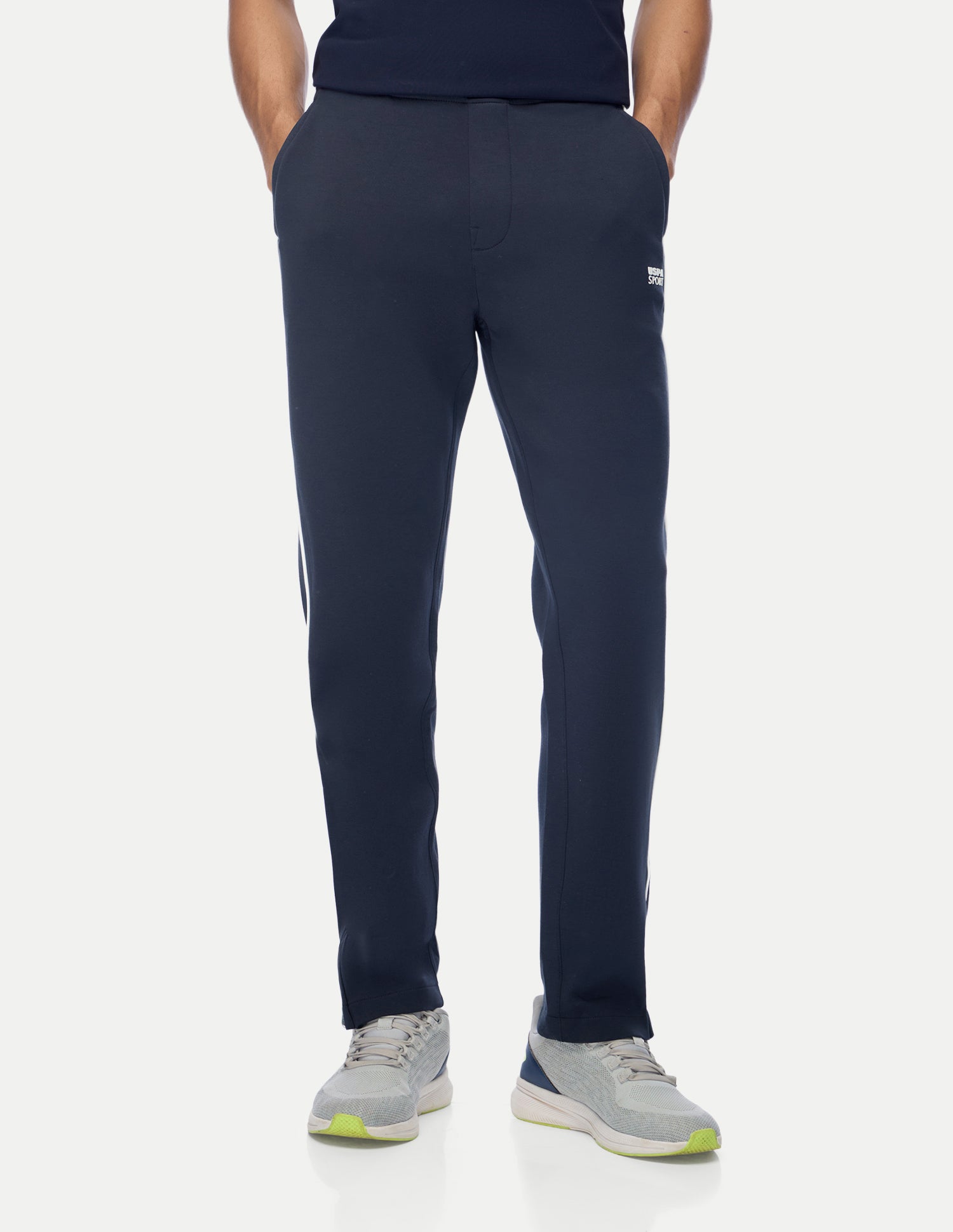 Mid Rise Regular Fit Active Track Pants Navy - U.S. Polo Assn. India | Large