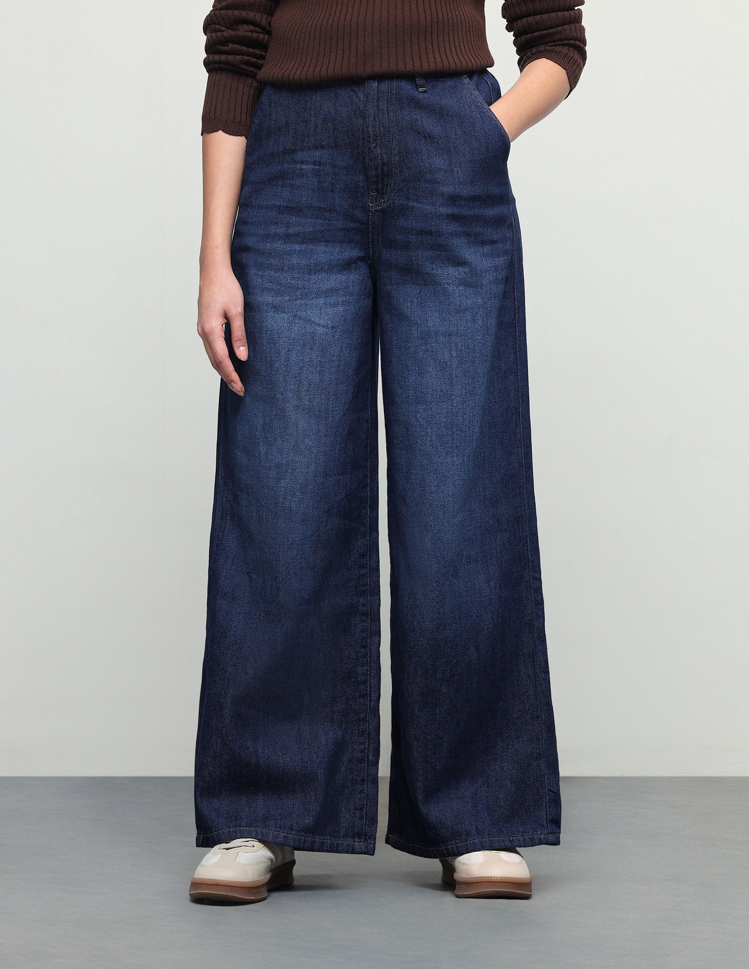 Baggy Fit Blue Jeans Dark Blue - U.S. Polo Assn. India | Large