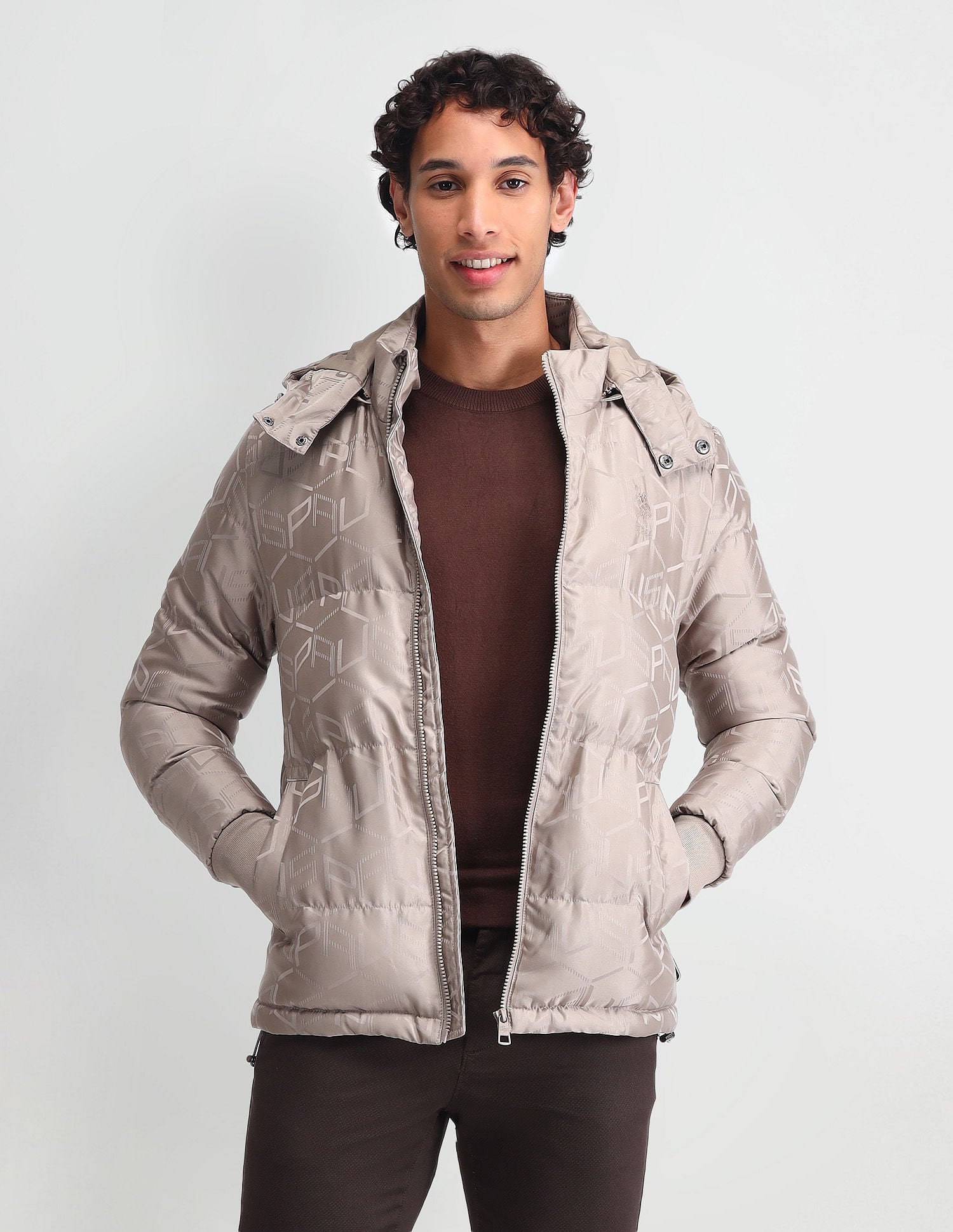 Detachable Hood Padded Jacket