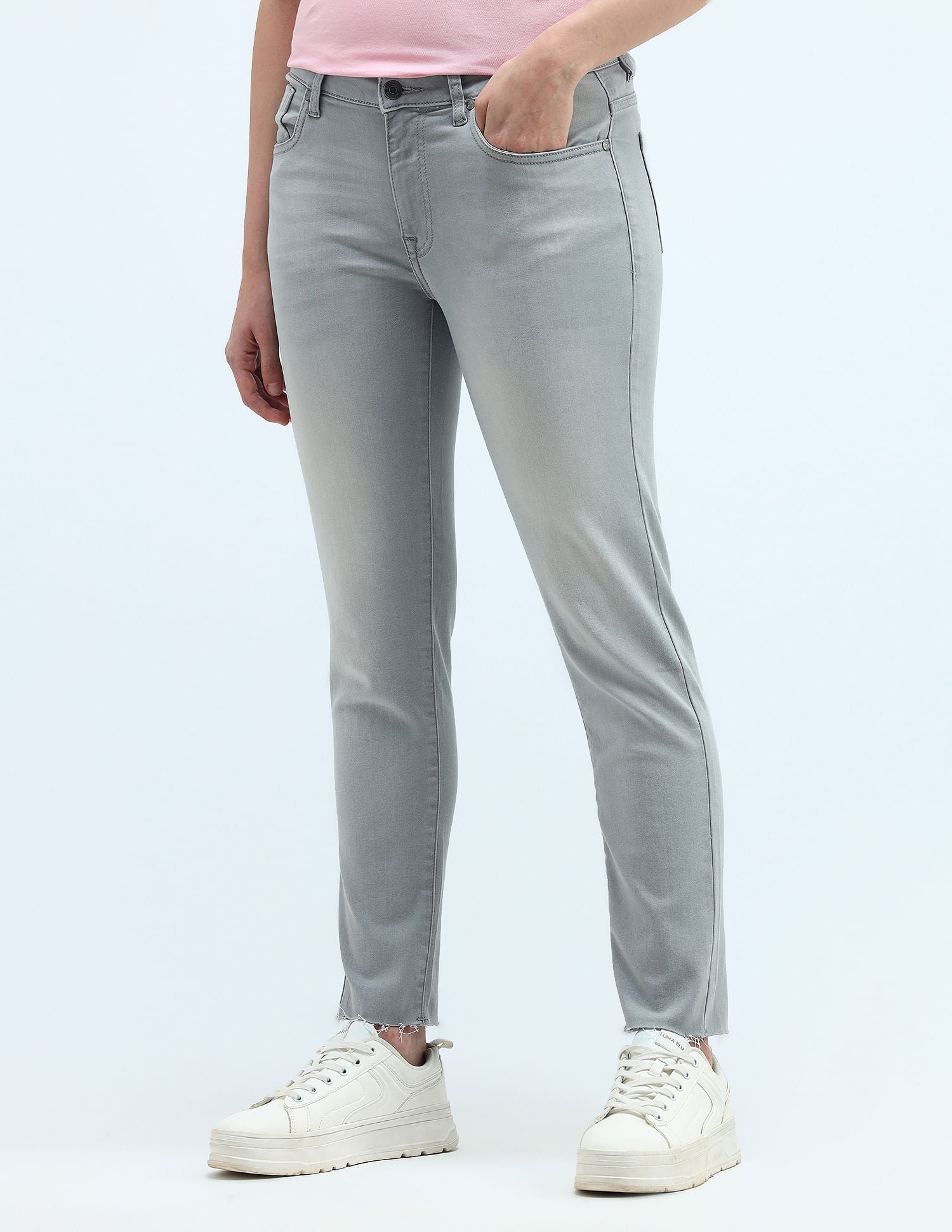 Mid Rise Slim Fit Jeans