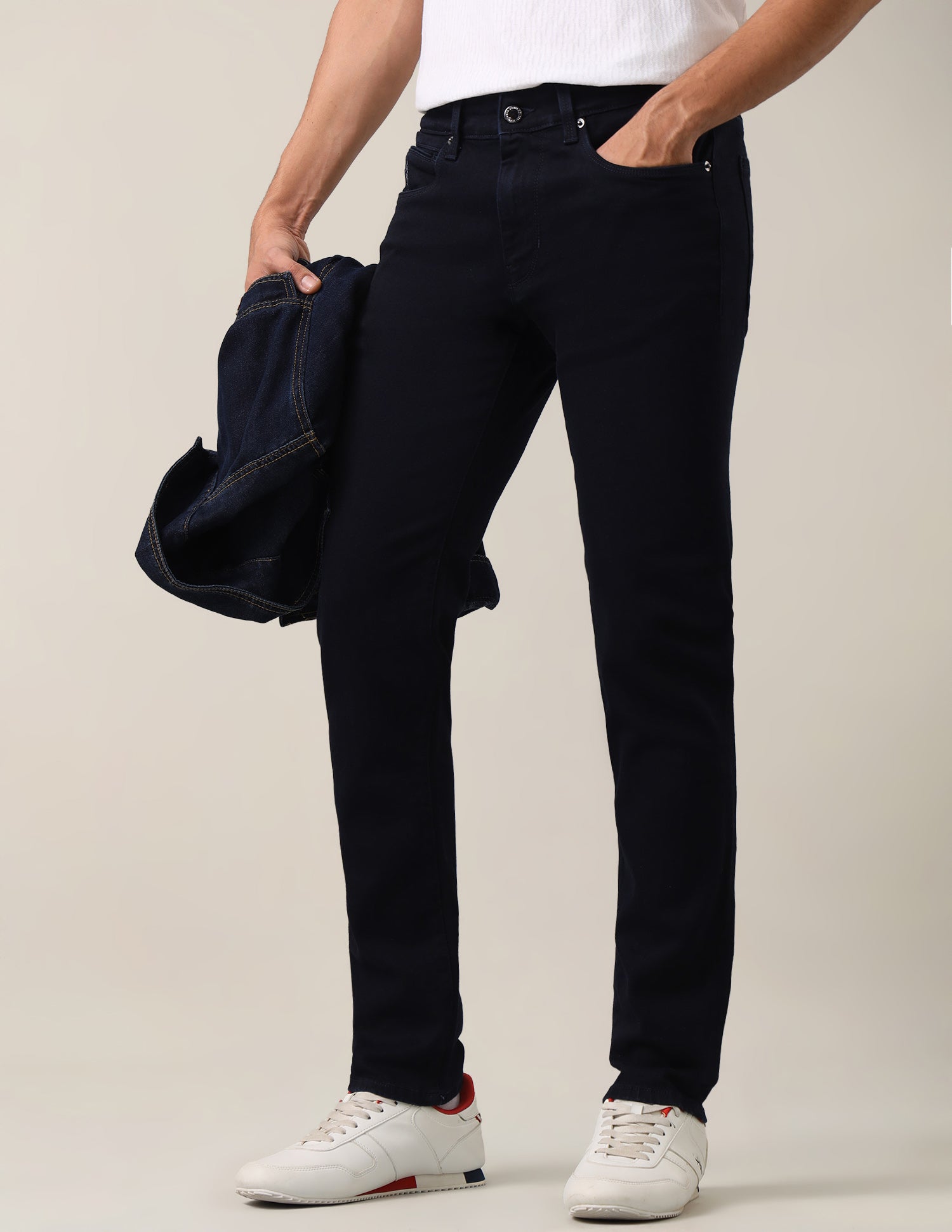 Brandon Slim-Tapered Fit Blue Jeans Rinse Blue - U.S. Polo Assn. India | Large