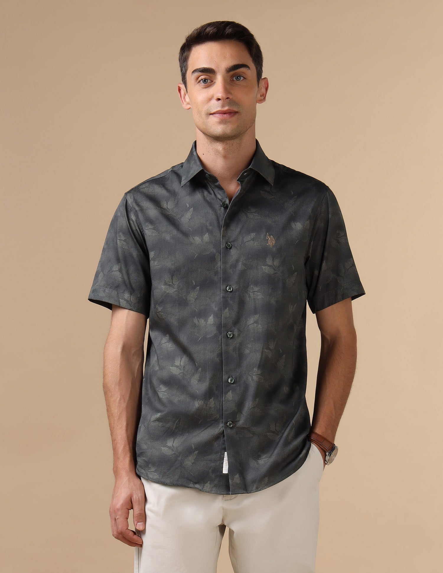 Tailored Fit Satin Shirt