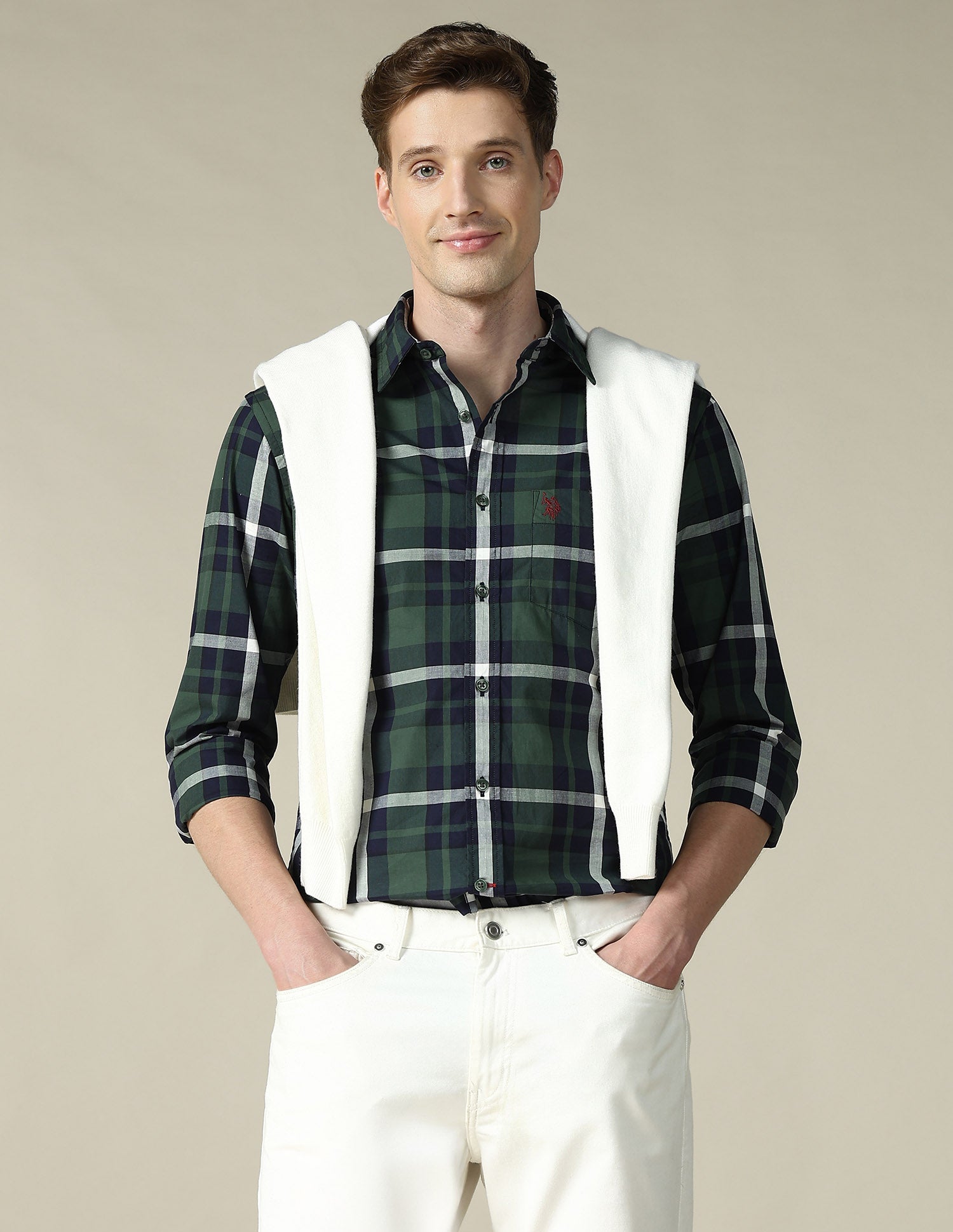 Tartan Checked Tailored Fit Shirt