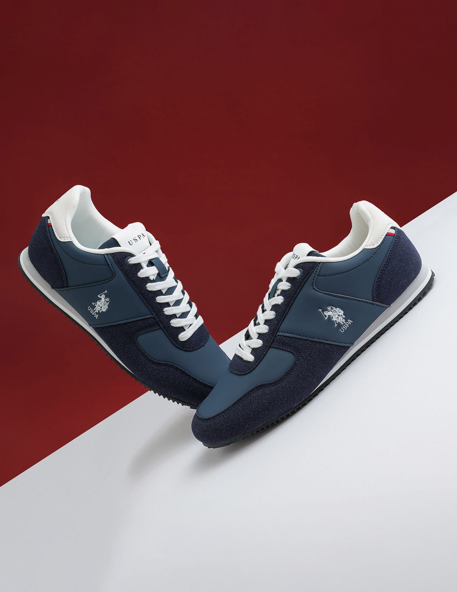 Men Sorrento 4.0 Navy Retro Sneakers Blue - U.S. Polo Assn. India | Large