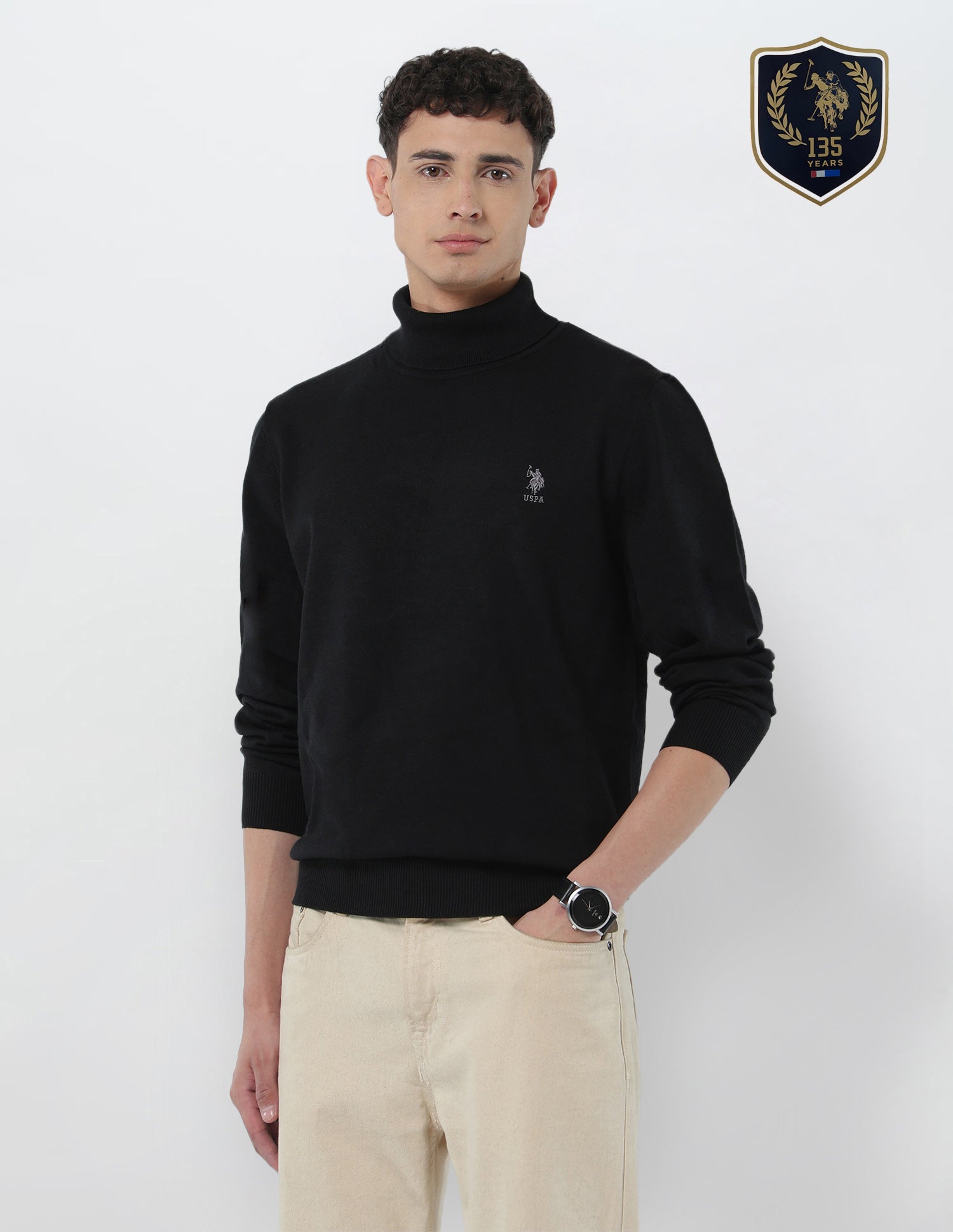 Turtleneck Regular Fit Sweater – Polo India