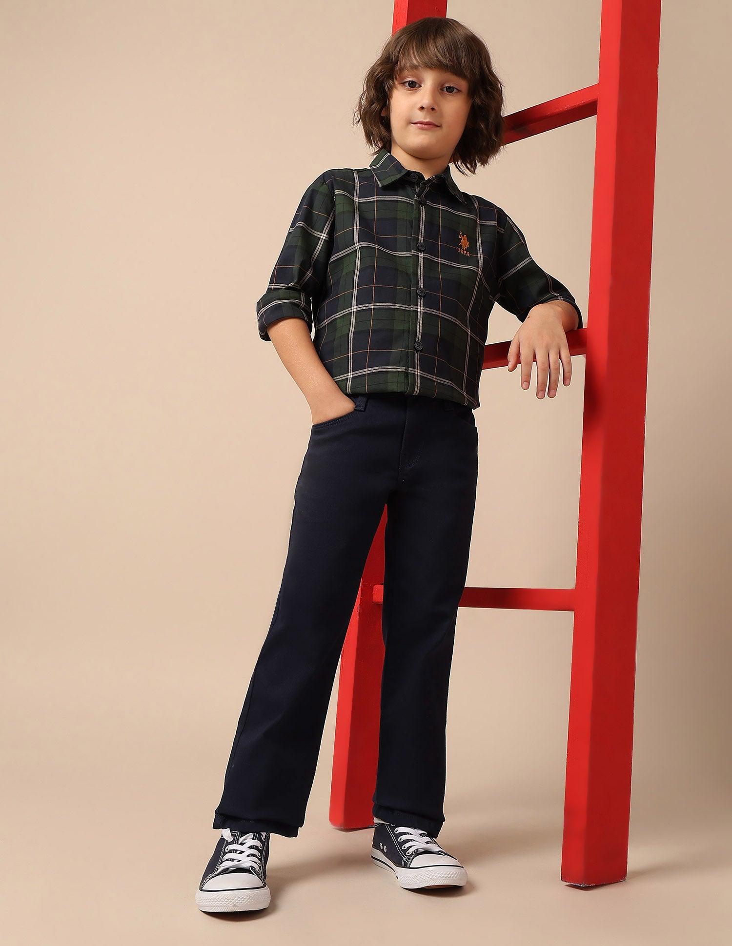 Boys Mid Rise Relaxed Fit Jeans