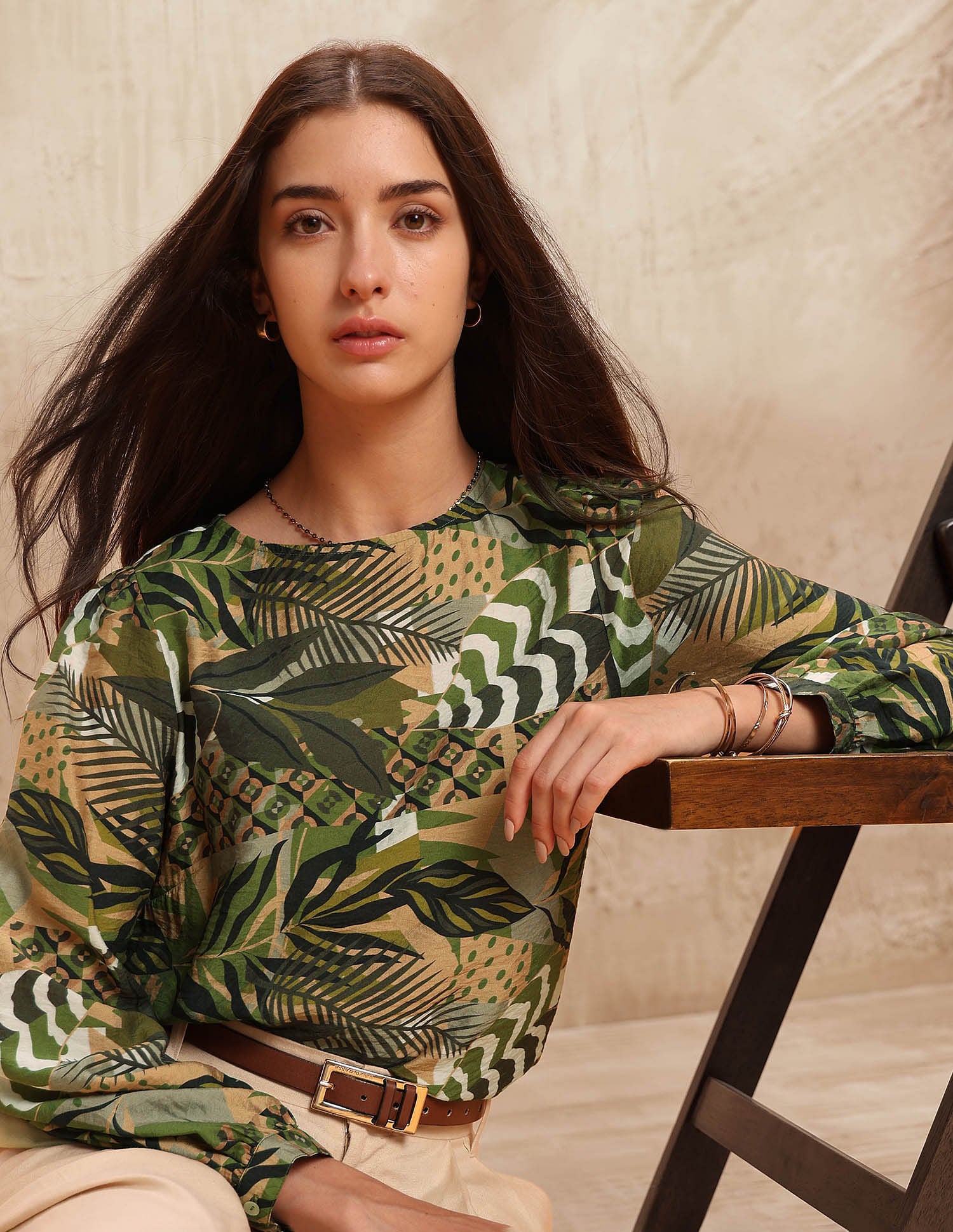 Tropical Printed Top