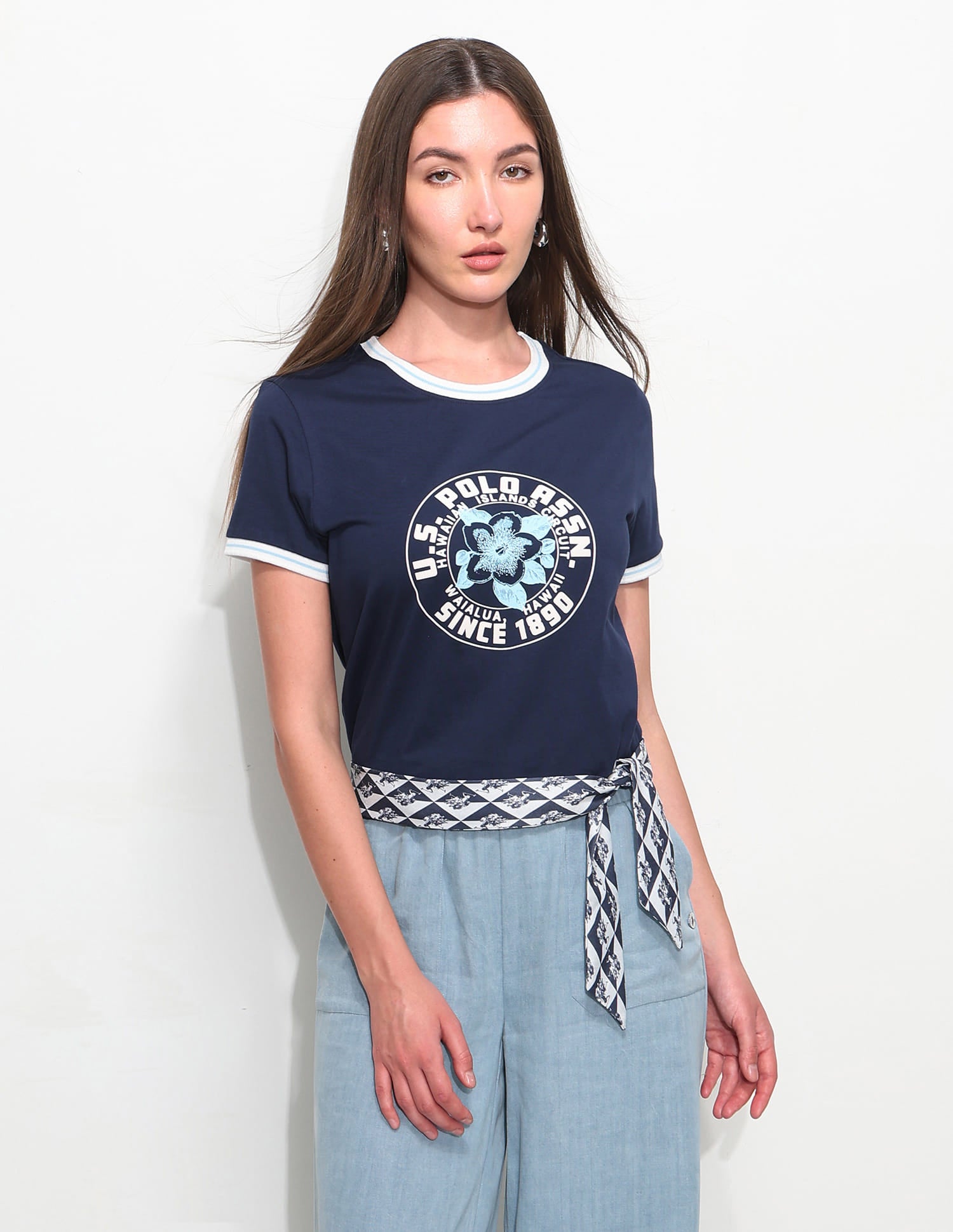 Regular Fit Brand Printed T-Shirt