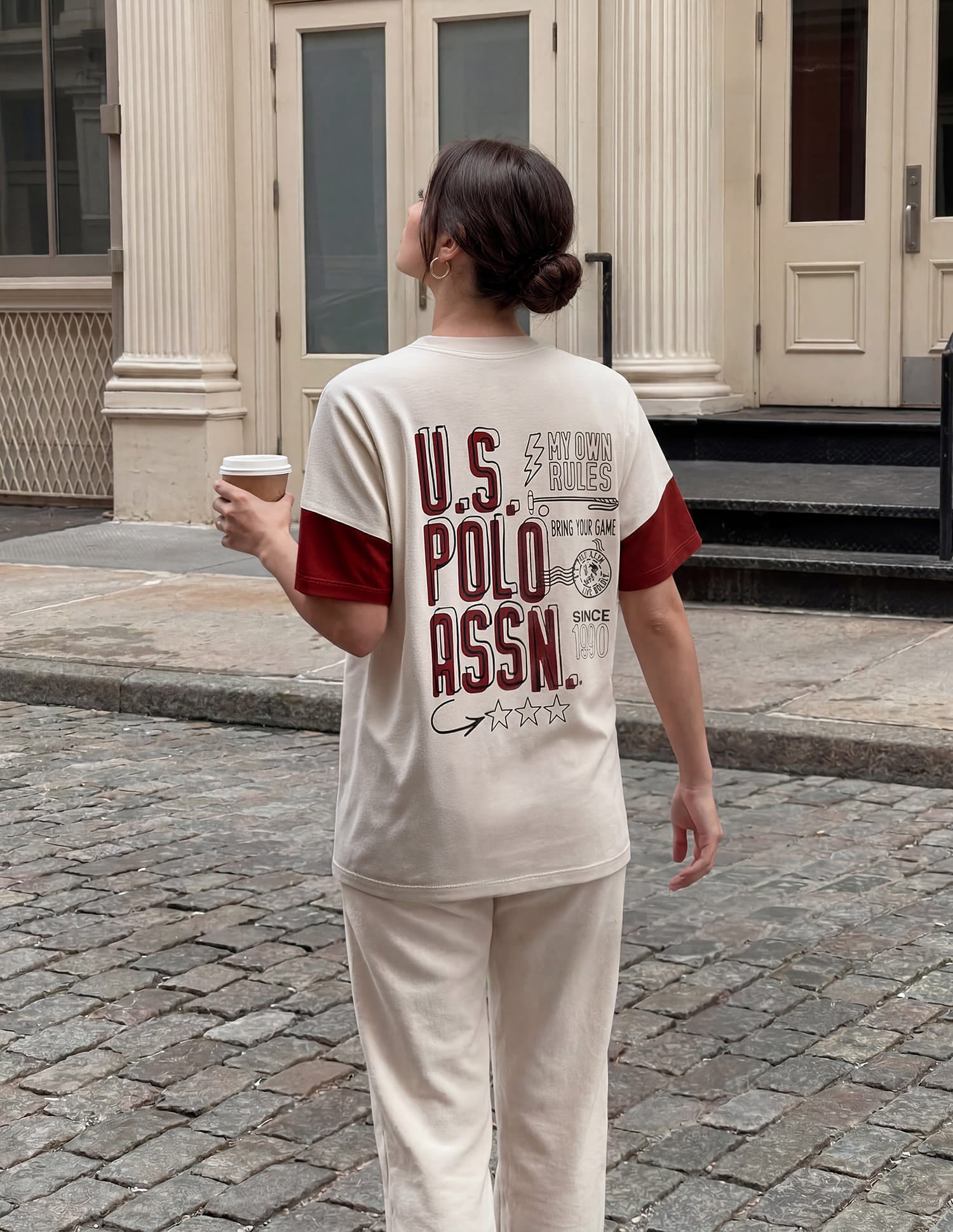 Brand Printed Relaxed T-Shirt