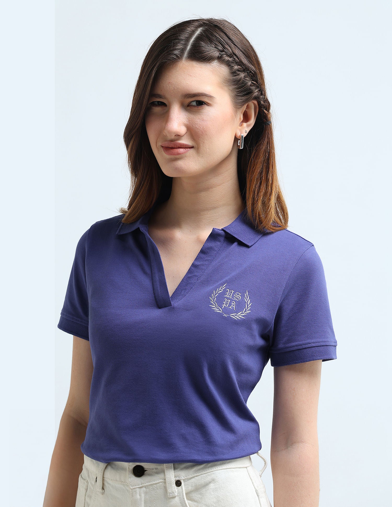 Lurex Branding Regular Polo Shirt