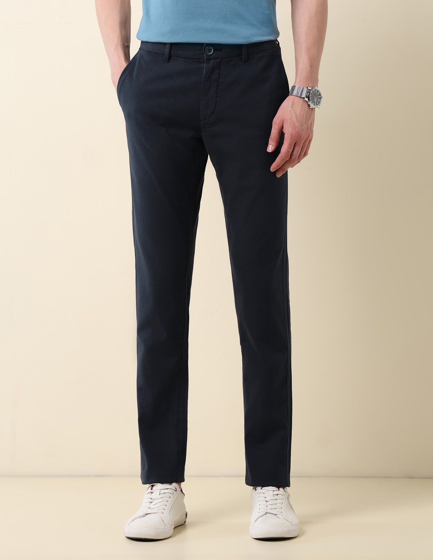 Denver Slim Fit Satin Trousers