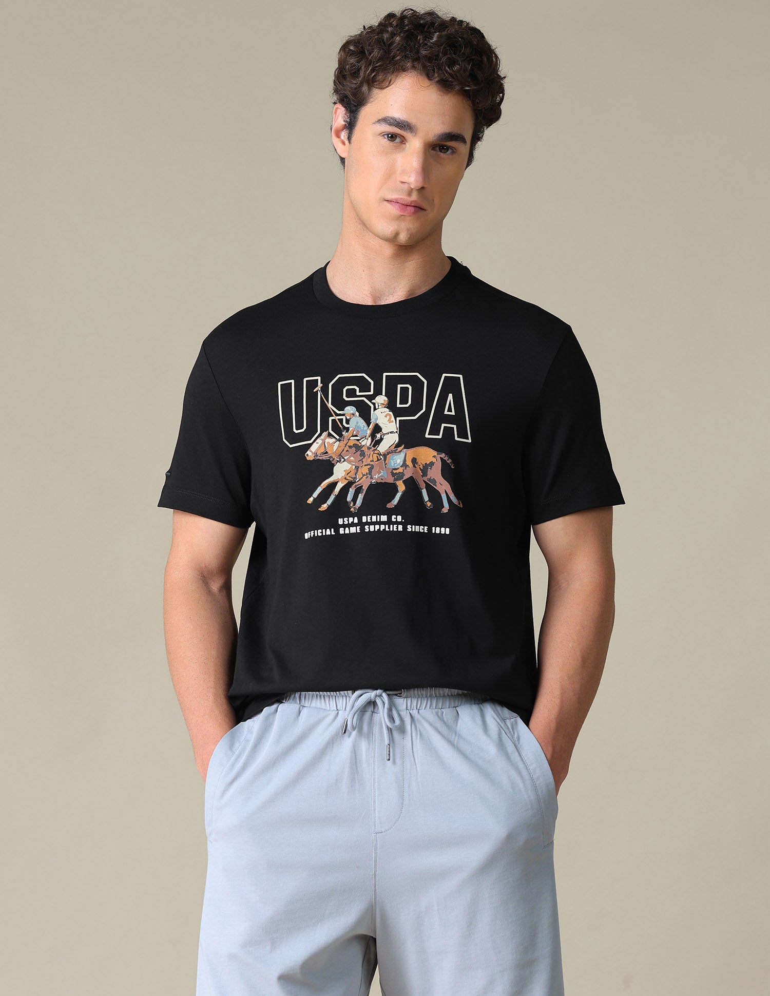 Graphic Printed Slim Fit T-Shirt