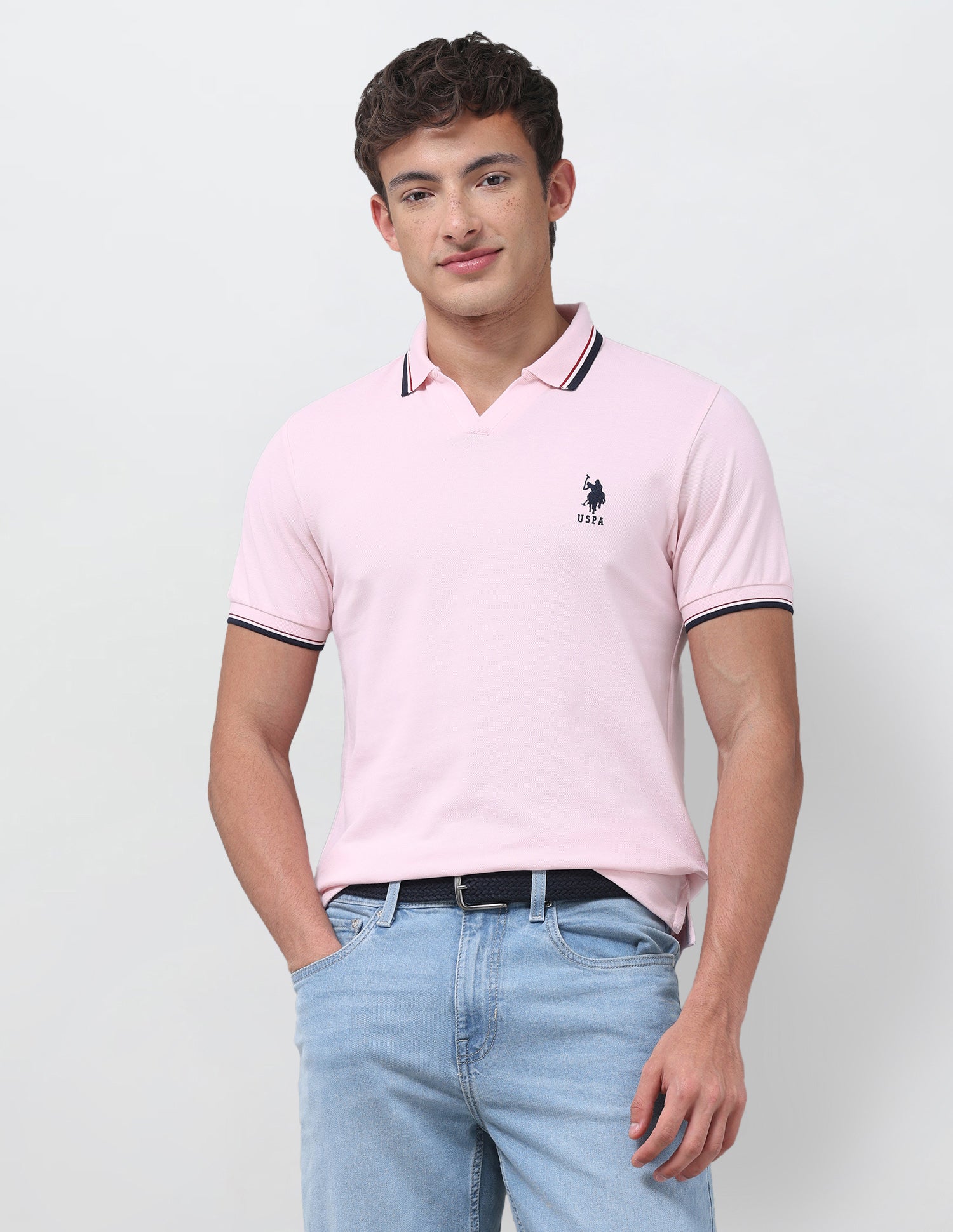 Solid Relaxed Fit Polo Shirt