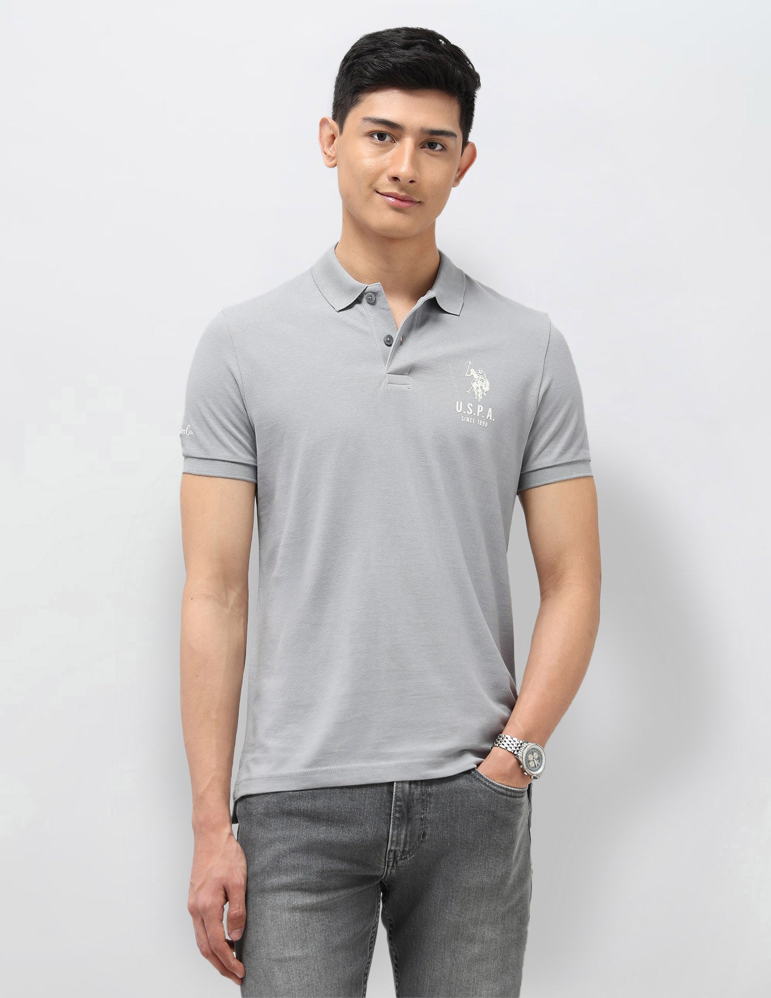 Pure Cotton Muscle Fit Polo Shirt
