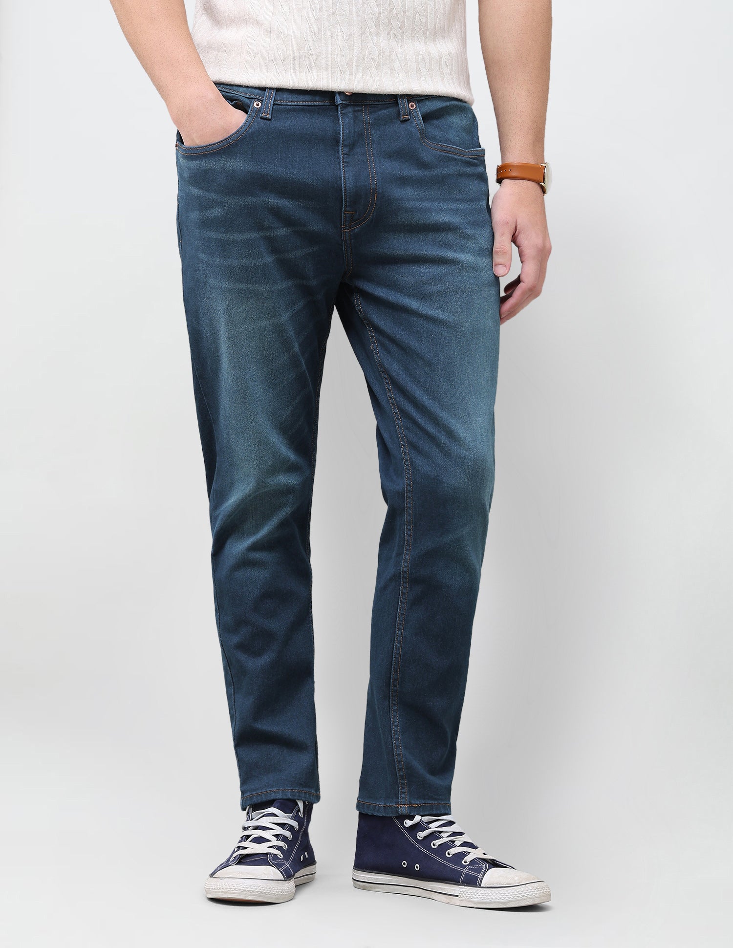 Solid Straight Fit Jeans Blue - U.S. Polo Assn. India | Large