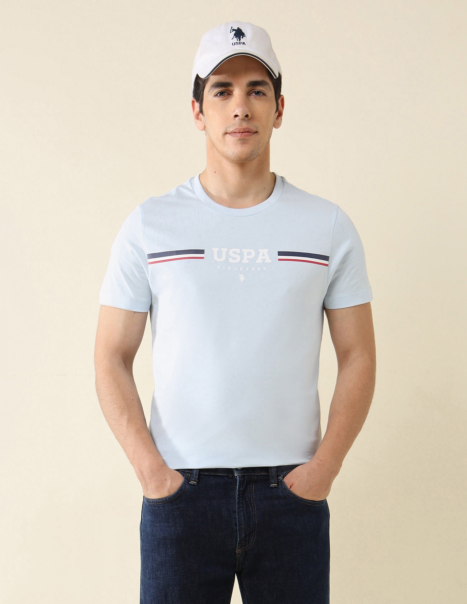 Brand Printed Pure Cotton T-Shirt