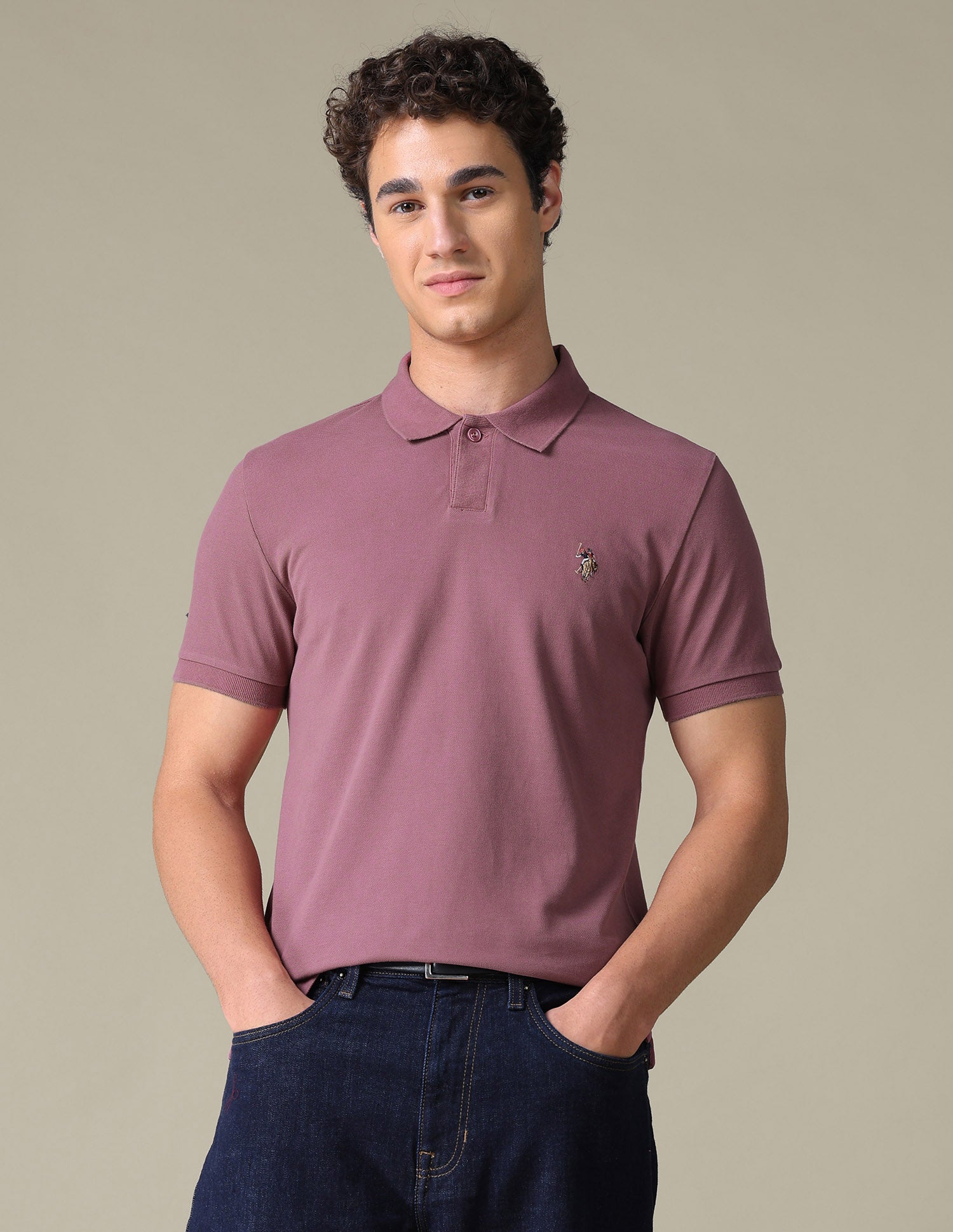 Solid Regular Fit Polo Shirt