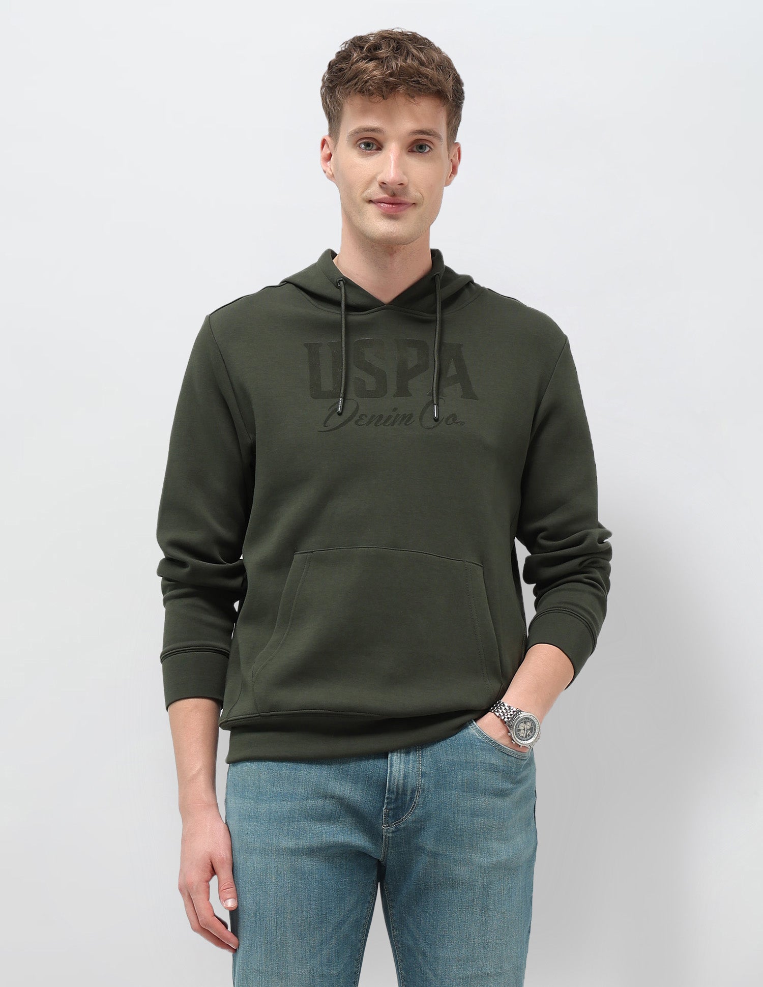 Brand Printed Regular Fit Sweatshirt