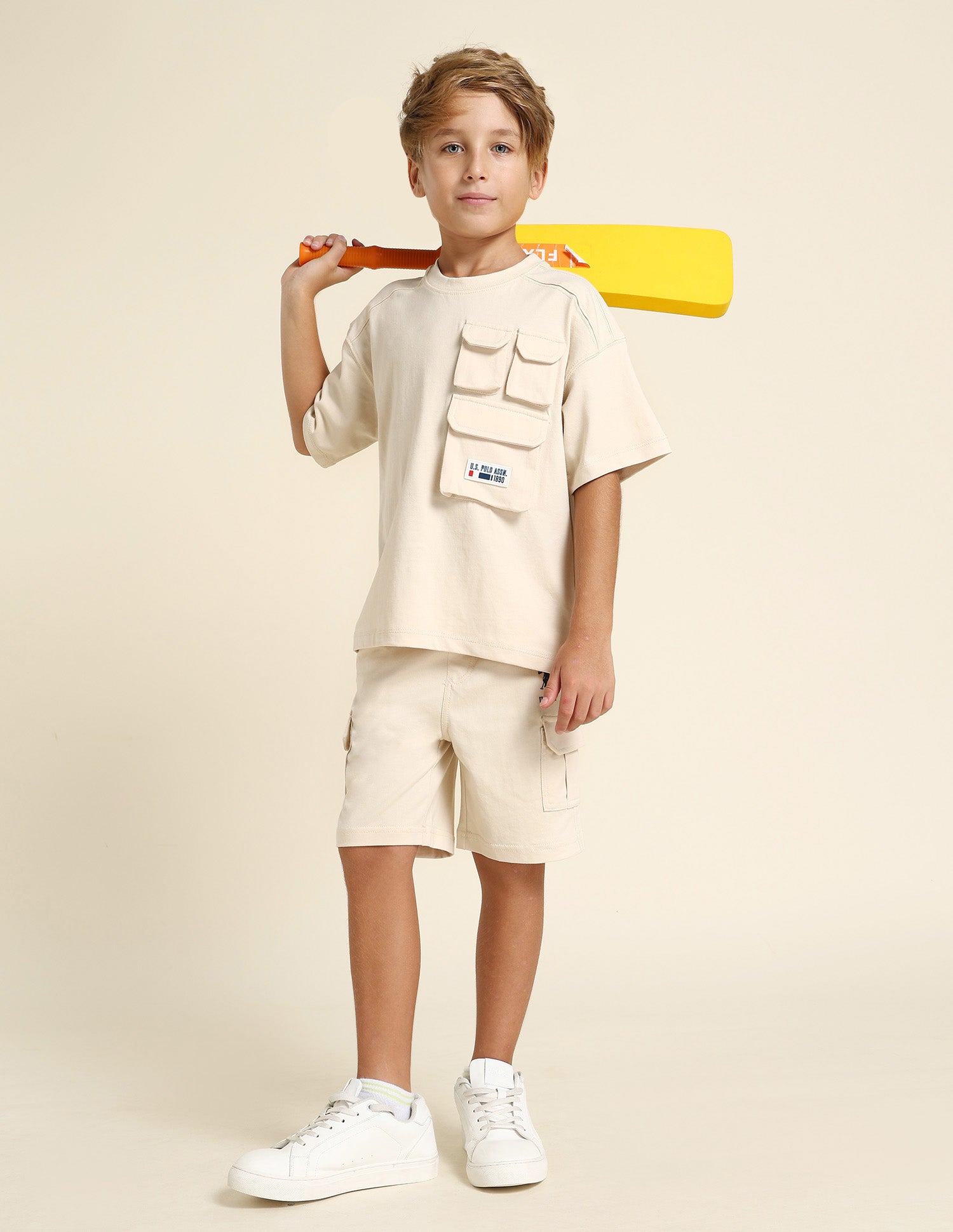 Boys Regular Fit Solid T-Shirt