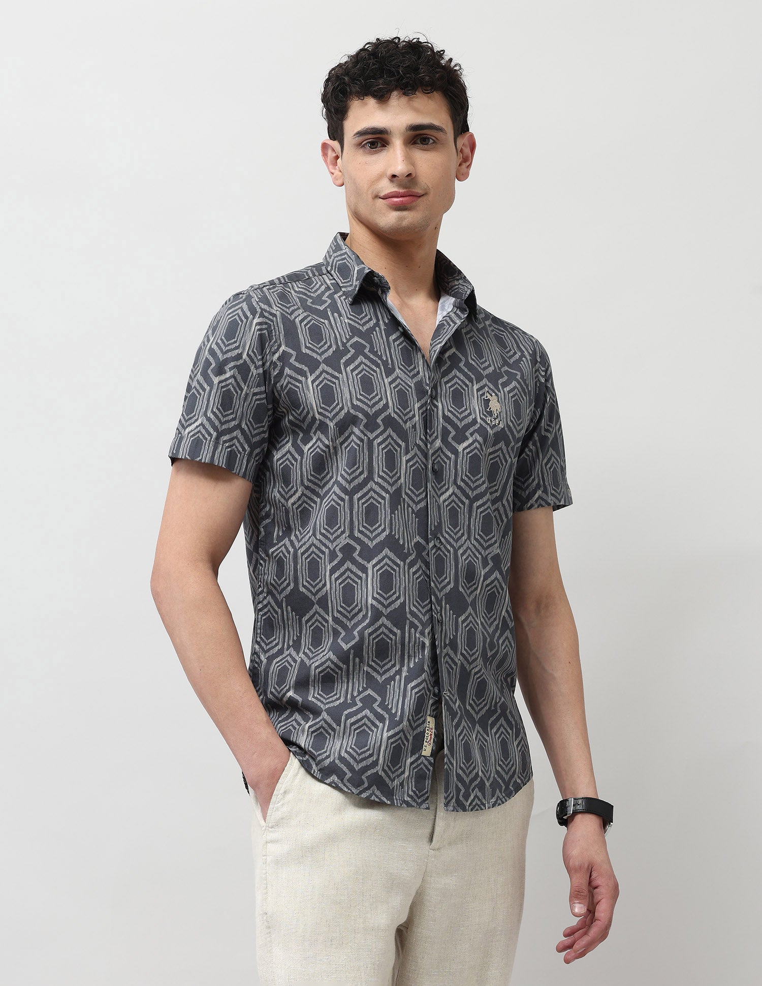 Pure Cotton All Over Printed Shirt
