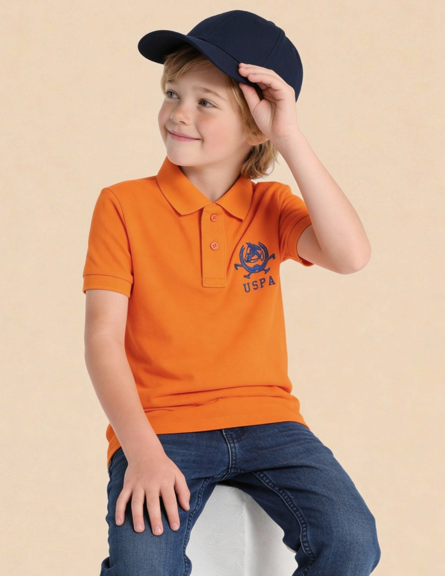 Boys Pure Cotton Polo Shirt