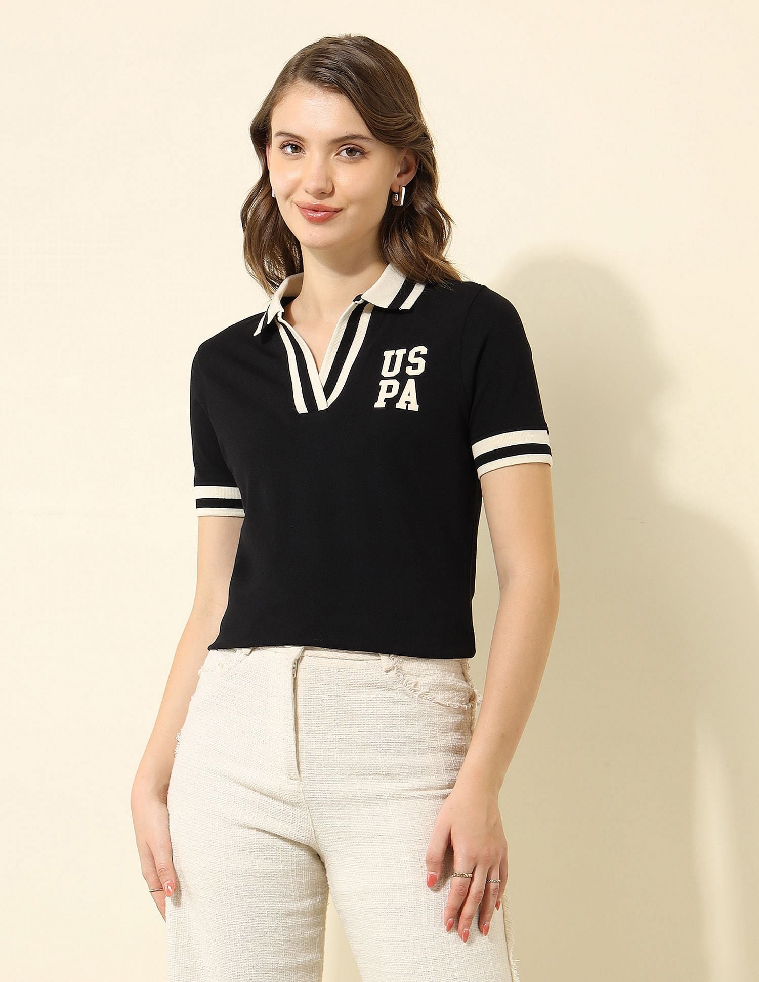 Tipped Collar Regular Fit Polo Shirt