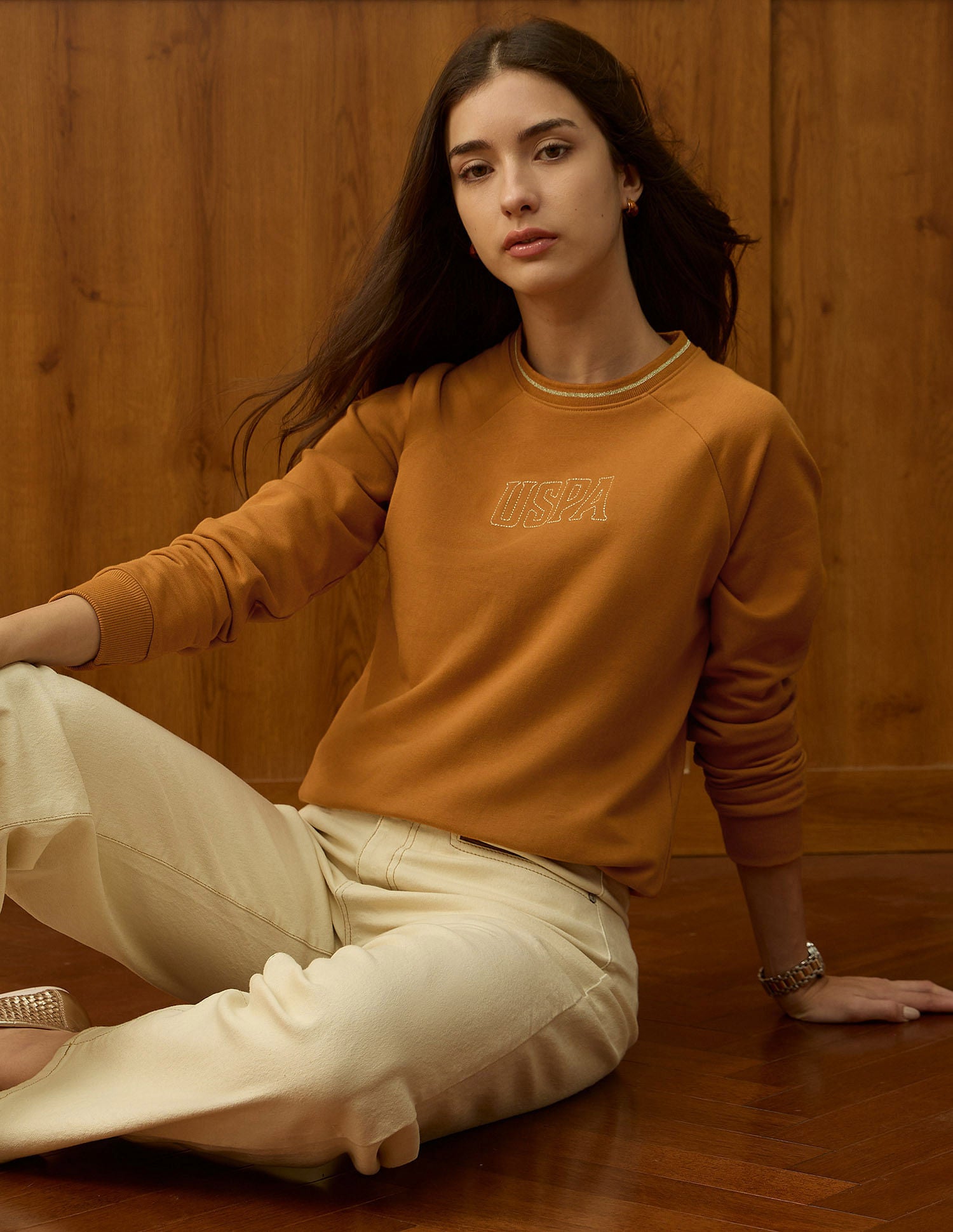 Brand Embroidered Sweatshirt