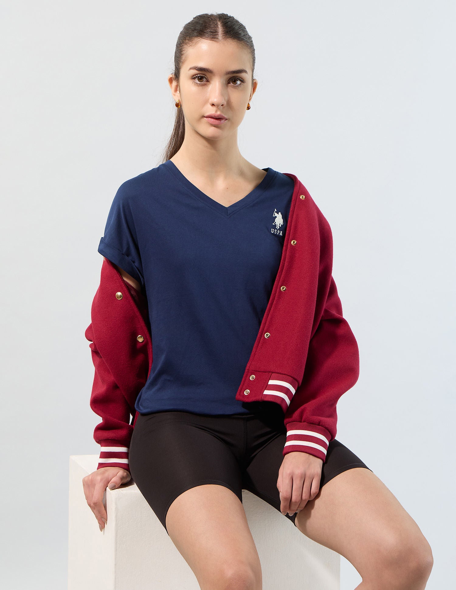 Solid Regular Fit T-Shirt Navy - U.S. POLO ASSN. | Large