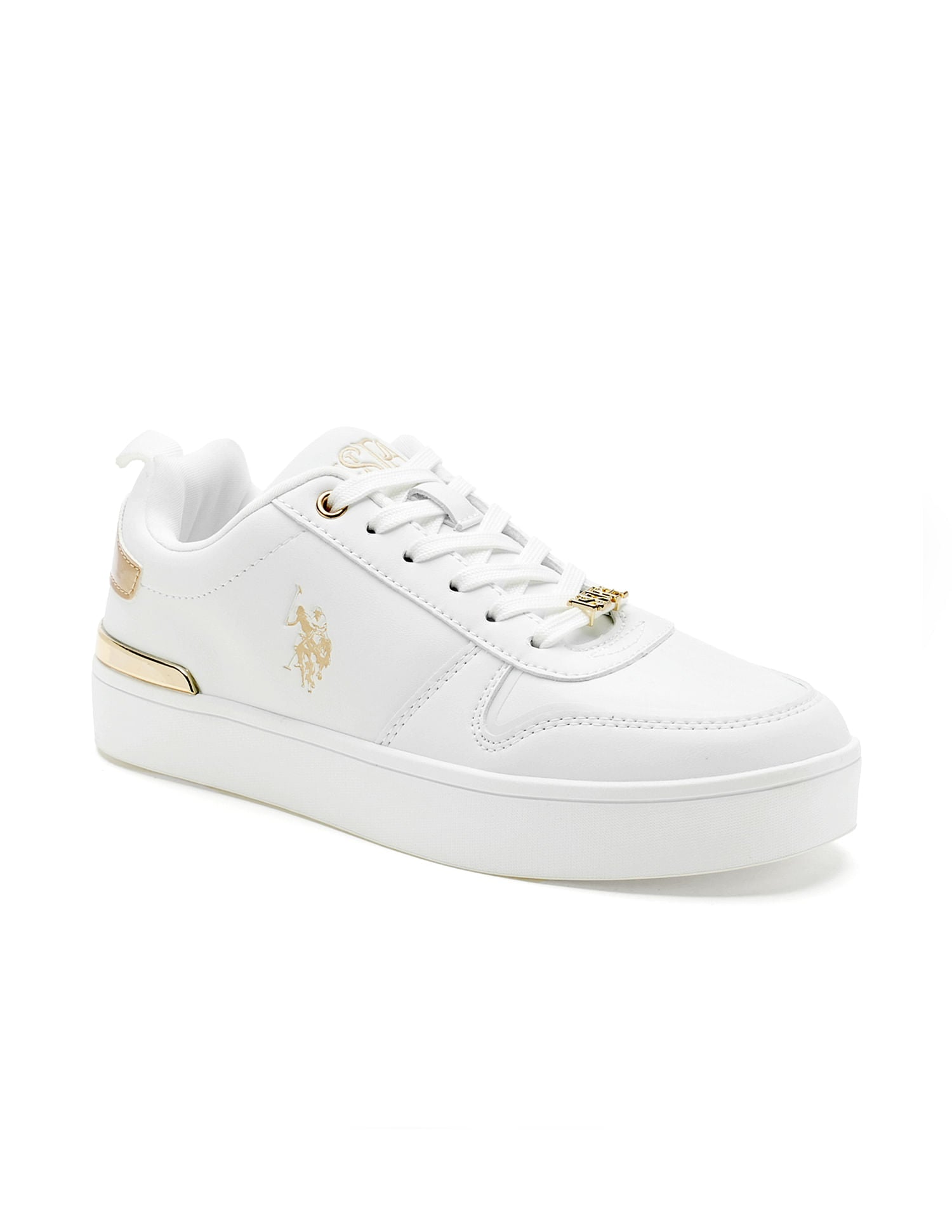 Women Colour Block Ayra Sneakers White - U.S. Polo Assn. India | Large
