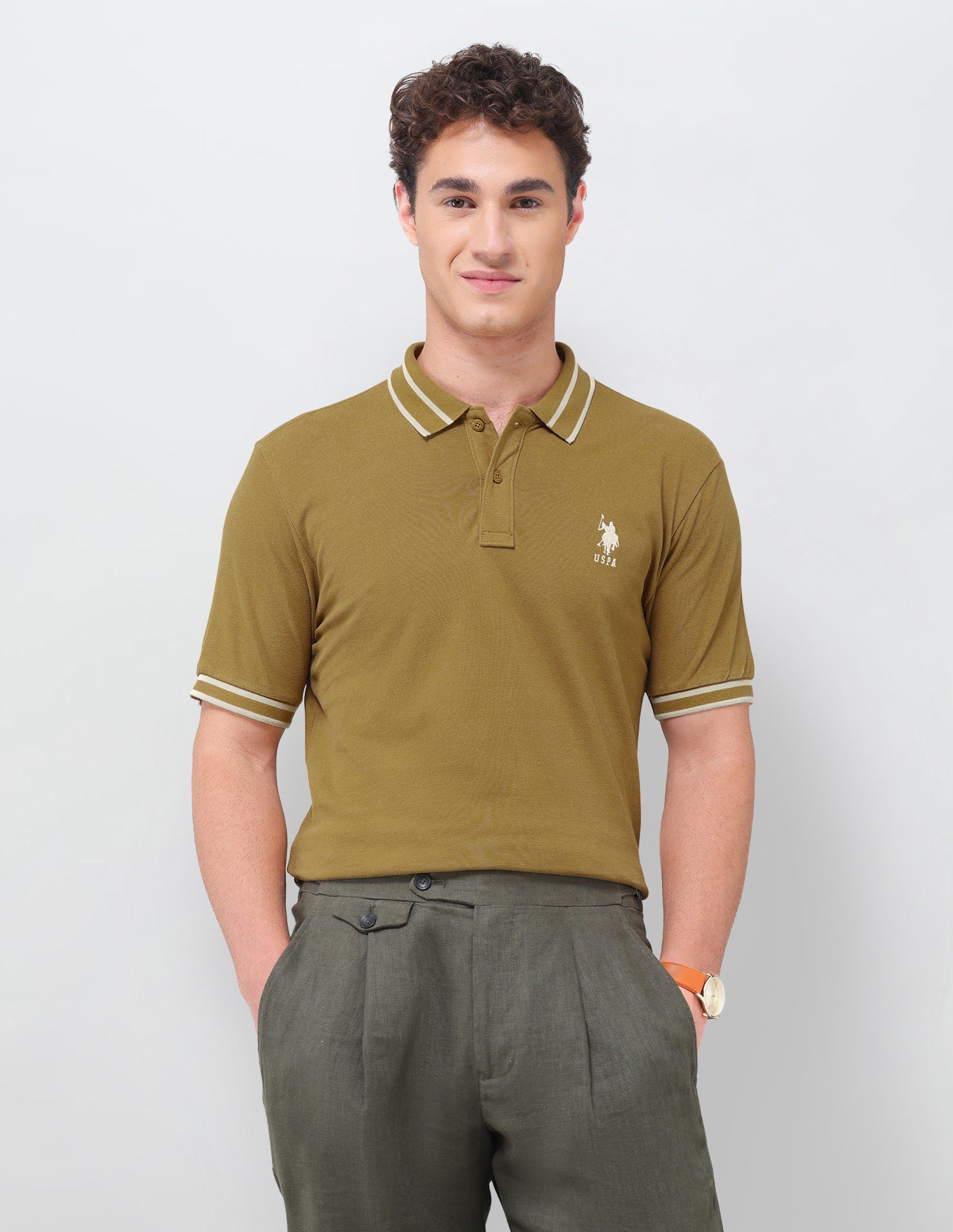 Solid Regular Fit Polo Shirt