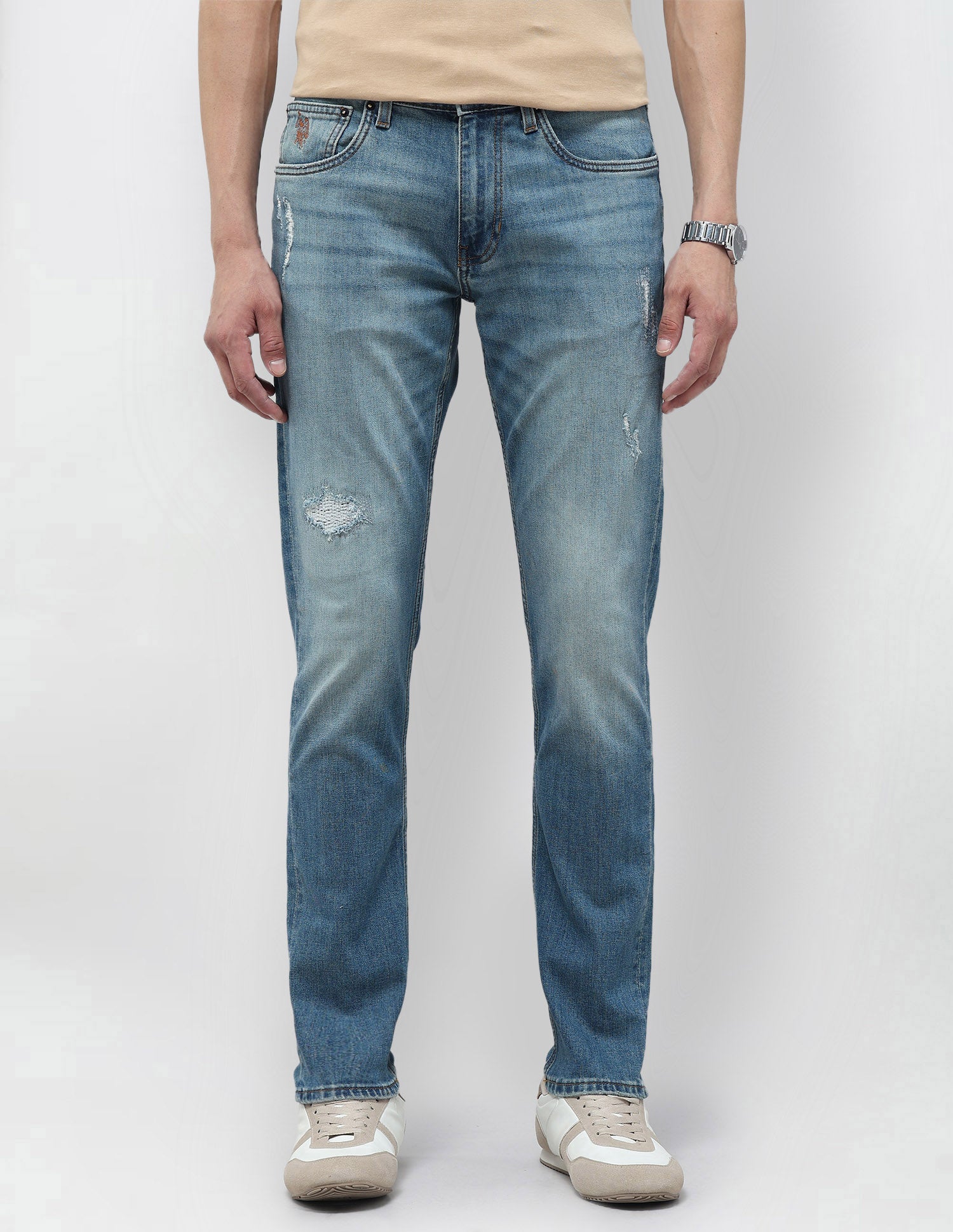 Brandon Slim-Tapered Fit Blue Jeans