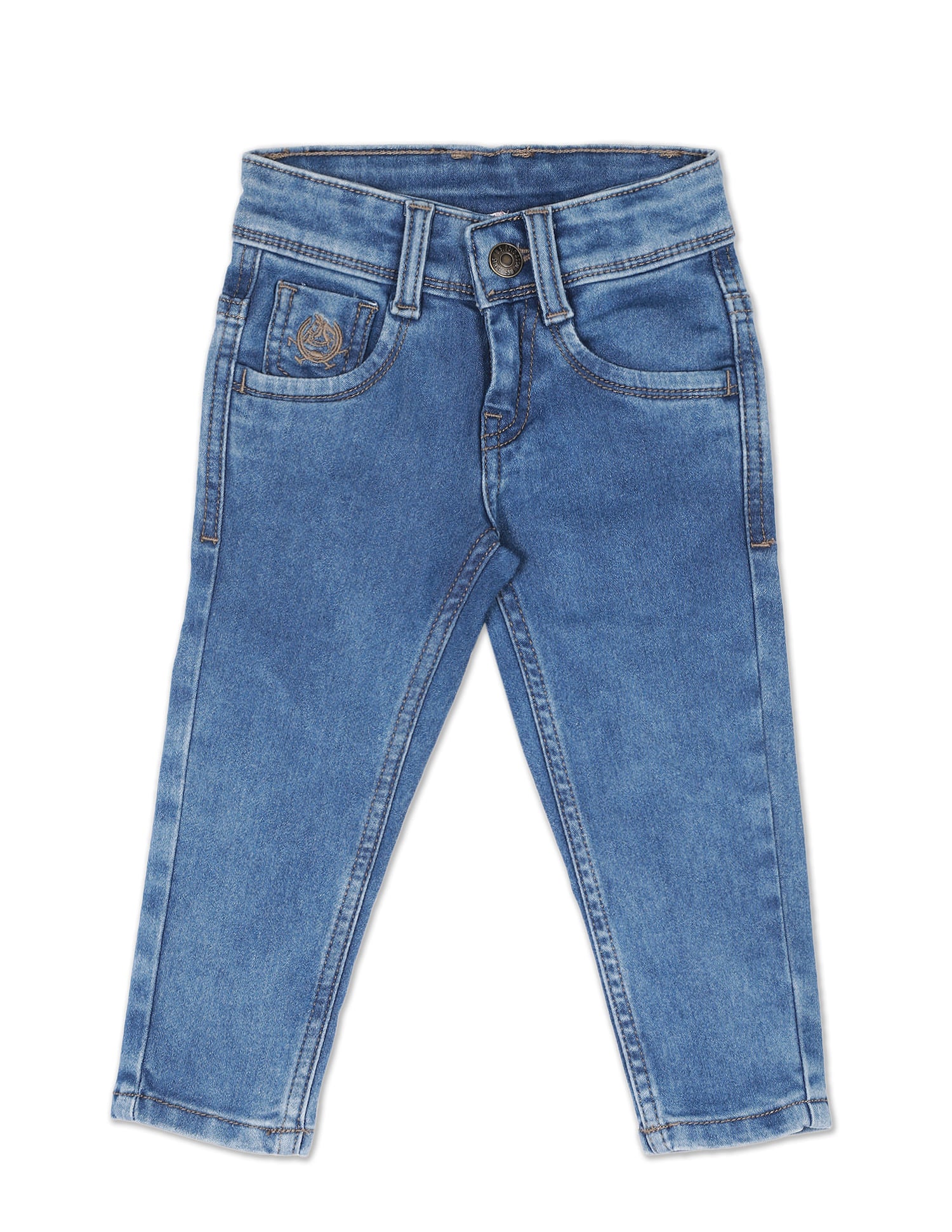Skinny Fit Stone wash Jeans Blue - U.S. Polo Assn. India | Large